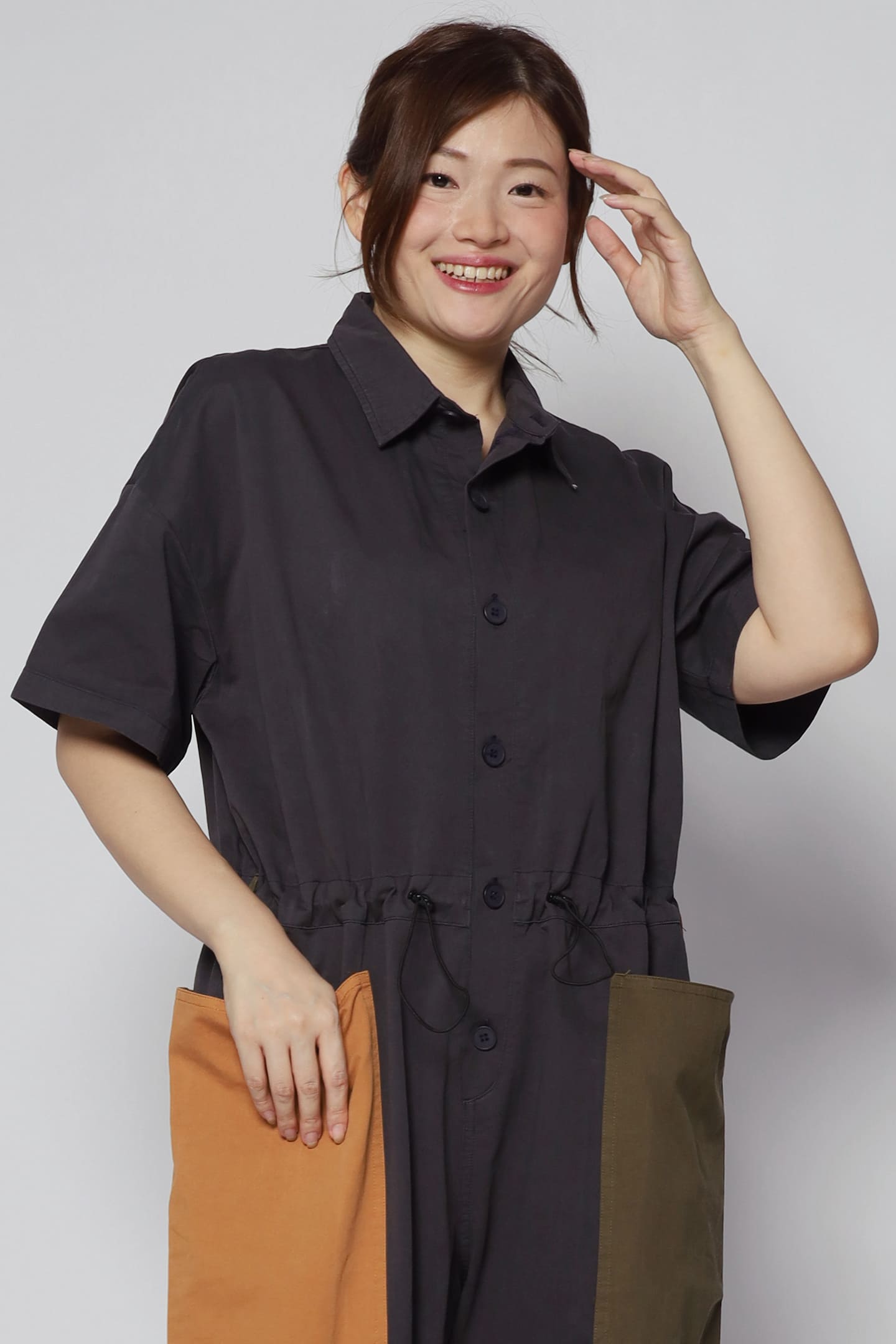 Fernando Colourblock Jumpsuit in Blue