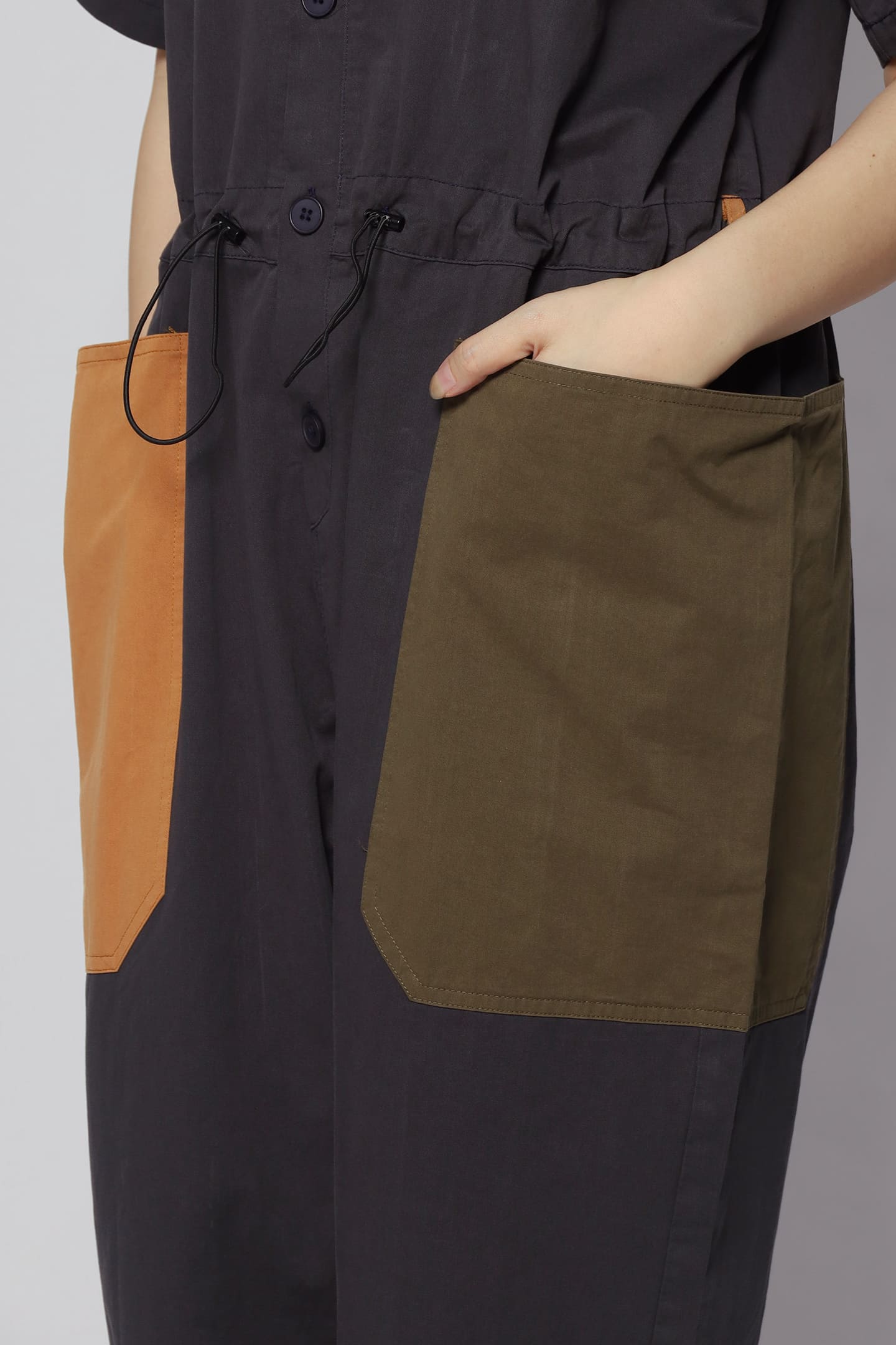 Fernando Colourblock Jumpsuit in Blue