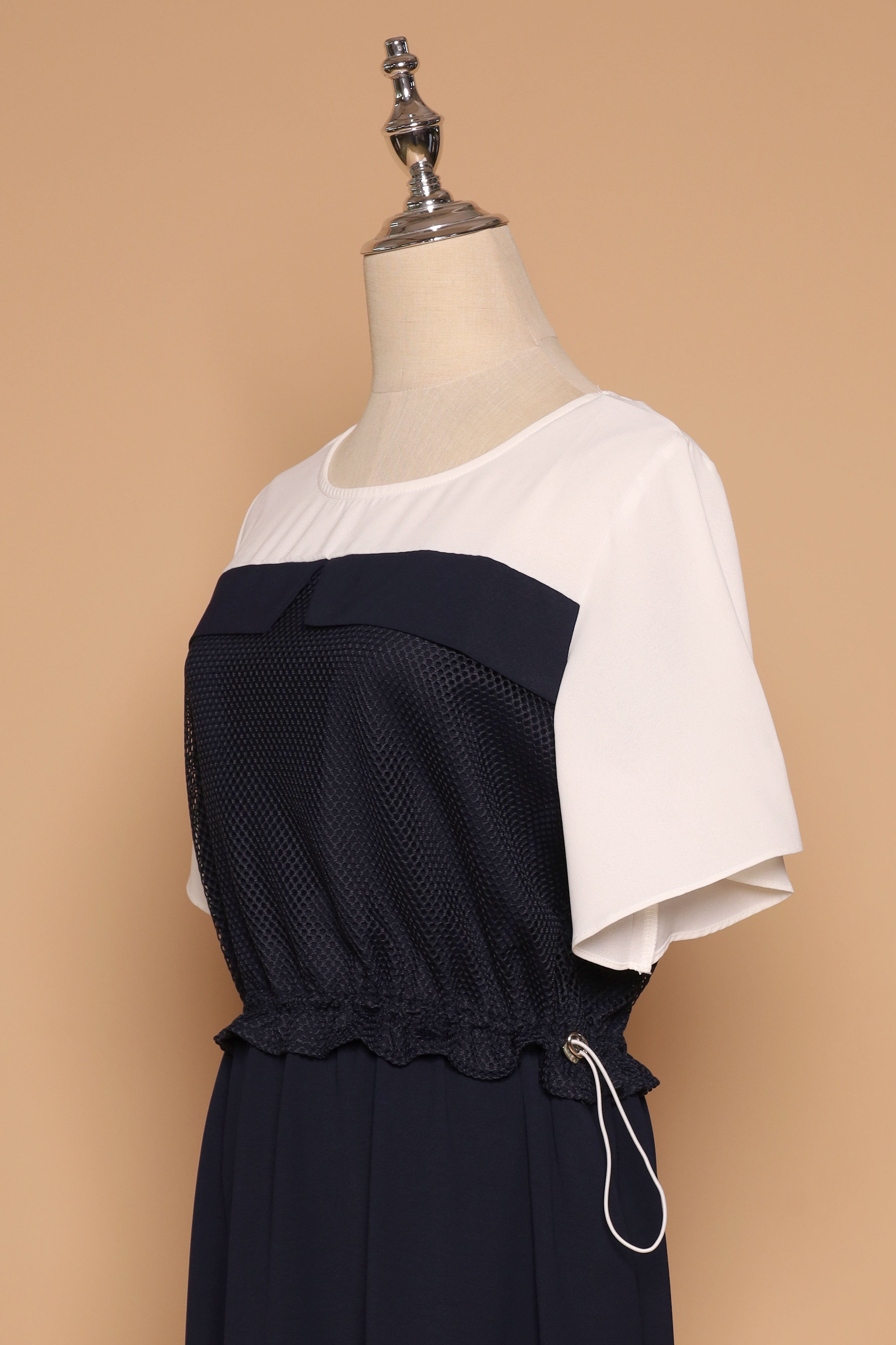 PO - Flicka Netted Dress in Navy