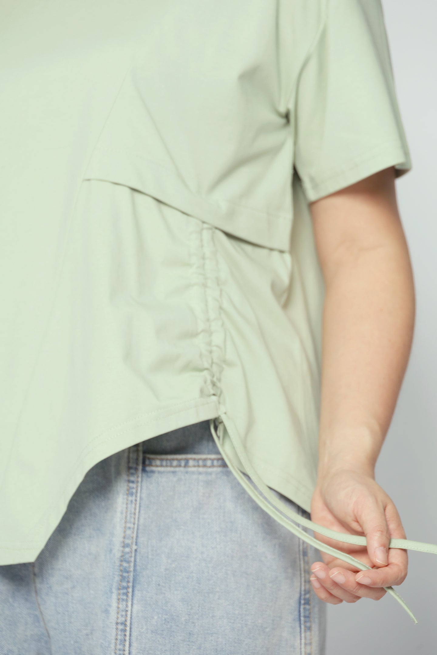 Easy By TE - Ginara Drawstring Top in Green