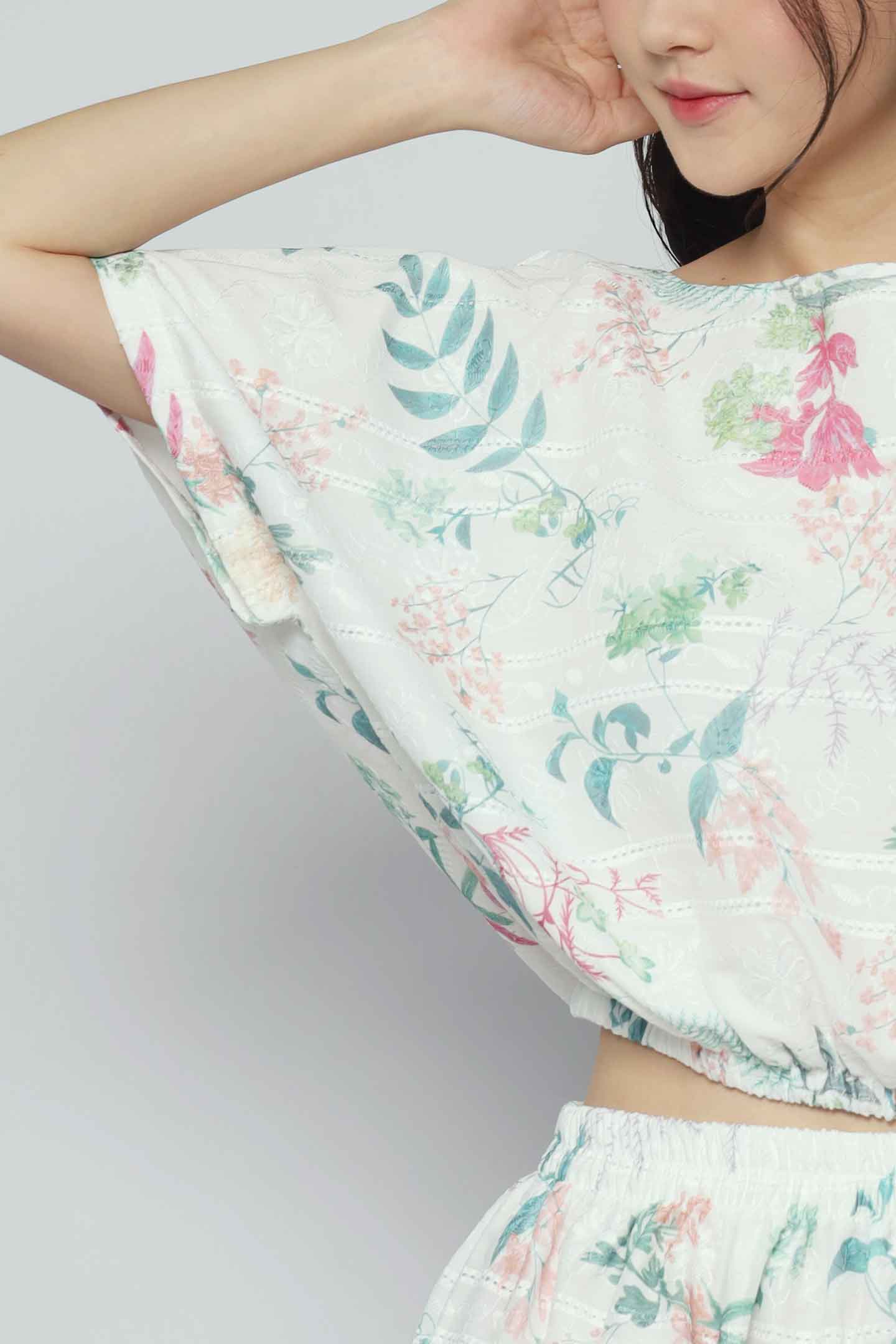 Gem 2 in 1 Petal Harmony Top and Skirt Set