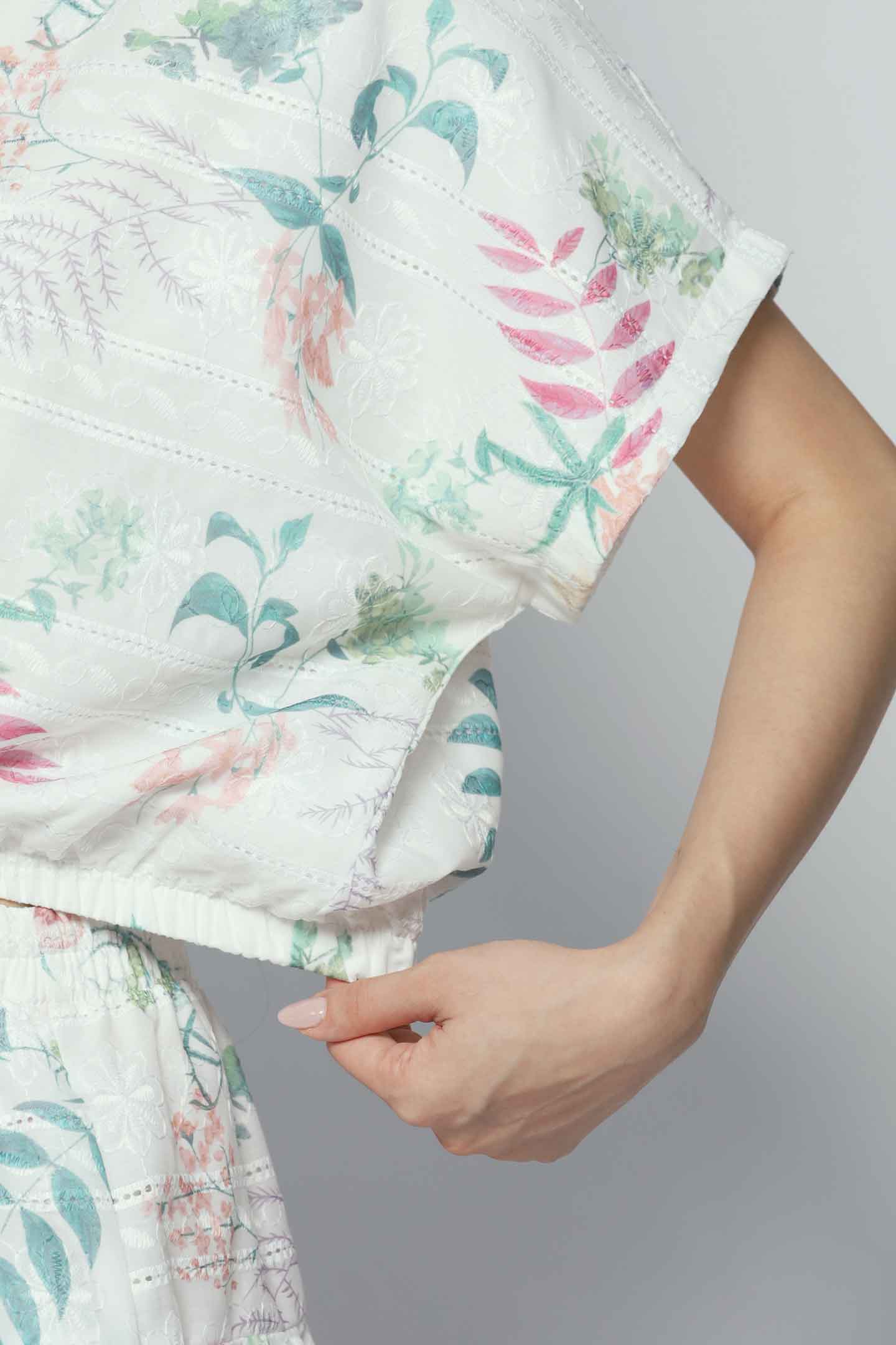 Gem 2 in 1 Petal Harmony Top and Skirt Set