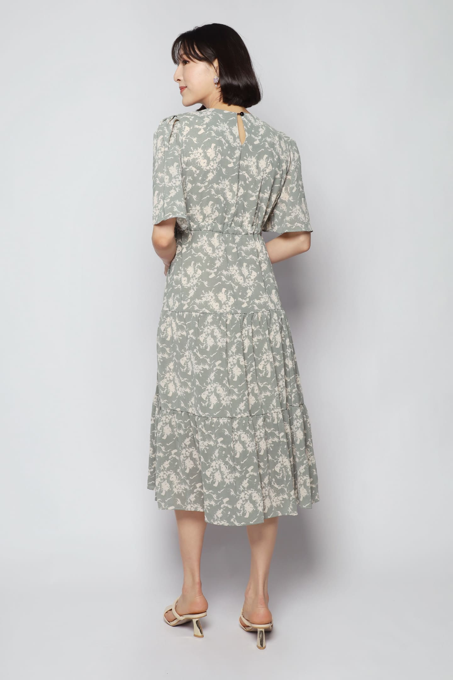 Gina Dress in Green Meadow