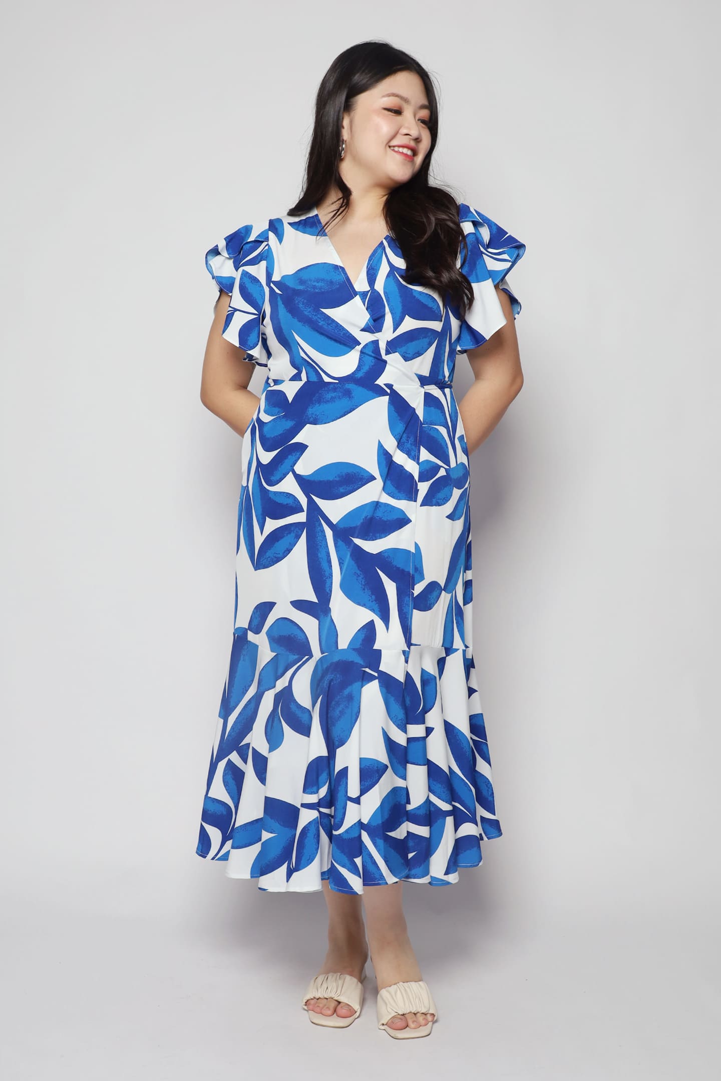 Ginnie Dress in Blue Fleur