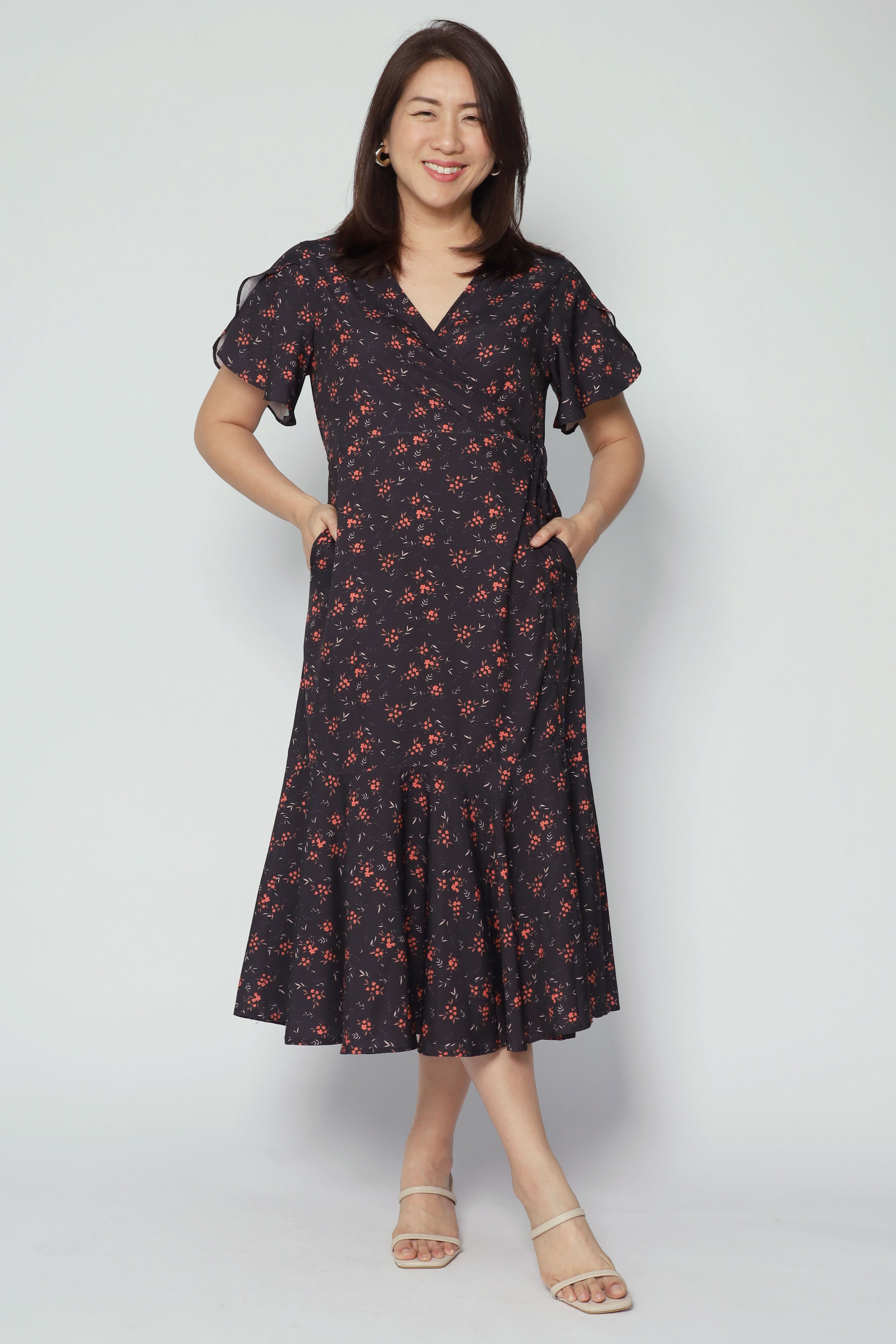 Ginnie Dress in Gardenia Grace