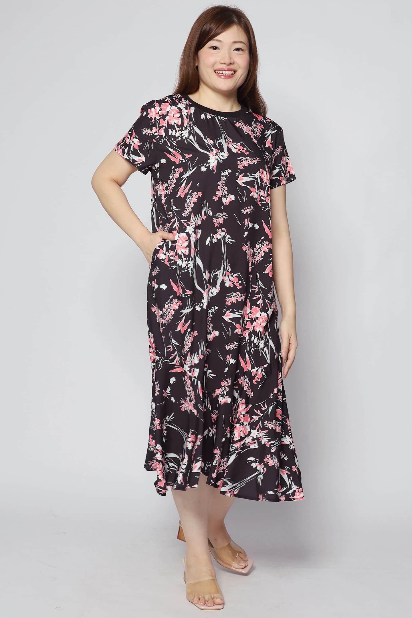Gisele Dress in Pink Meadows