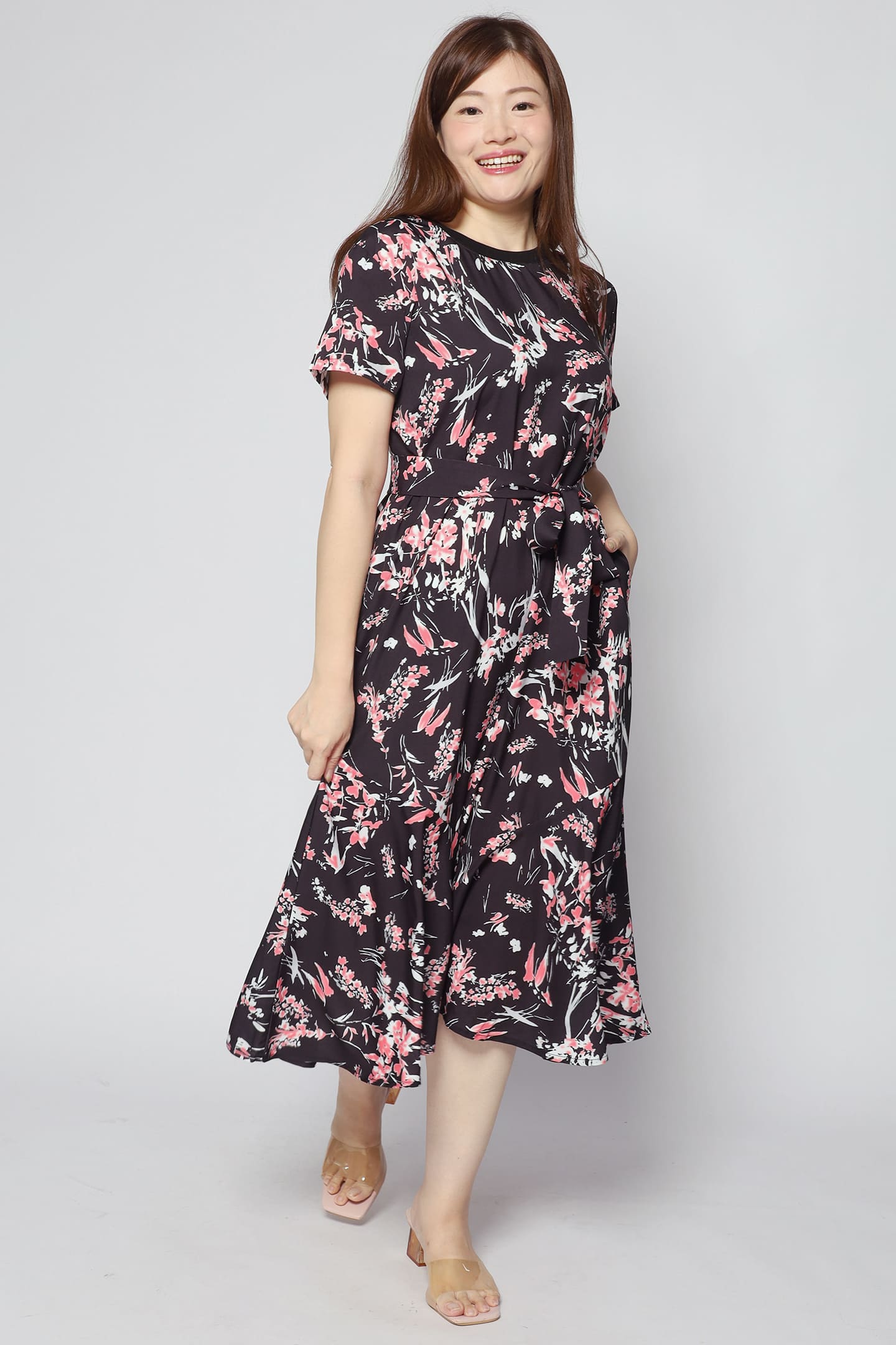 Gisele Dress in Pink Meadows