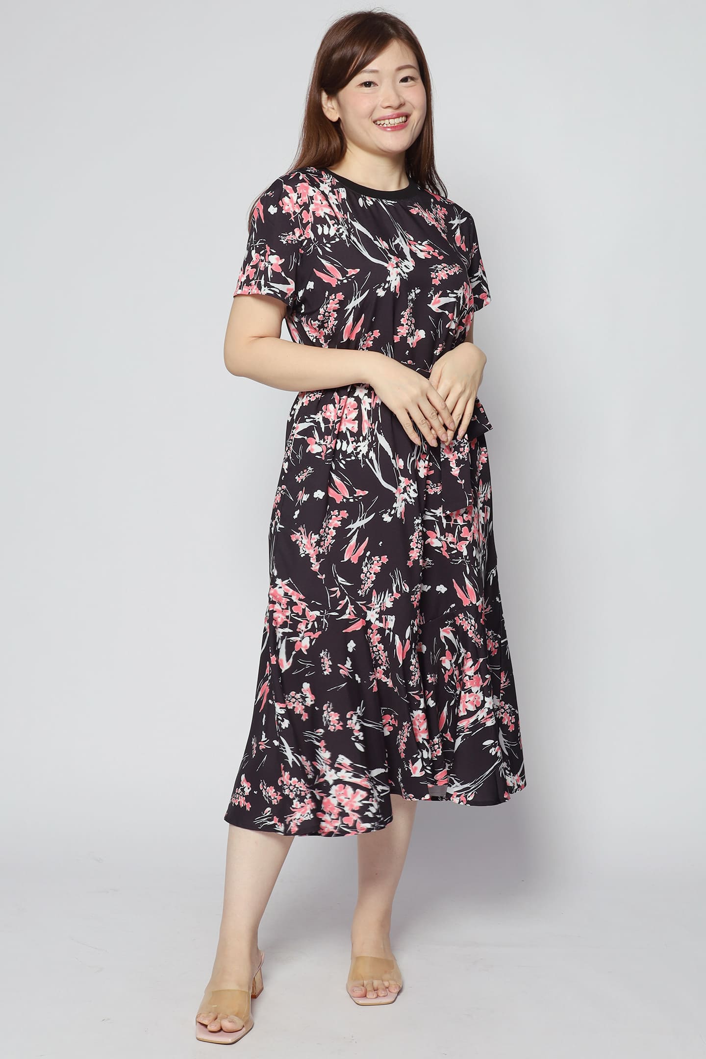 Gisele Dress in Pink Meadows