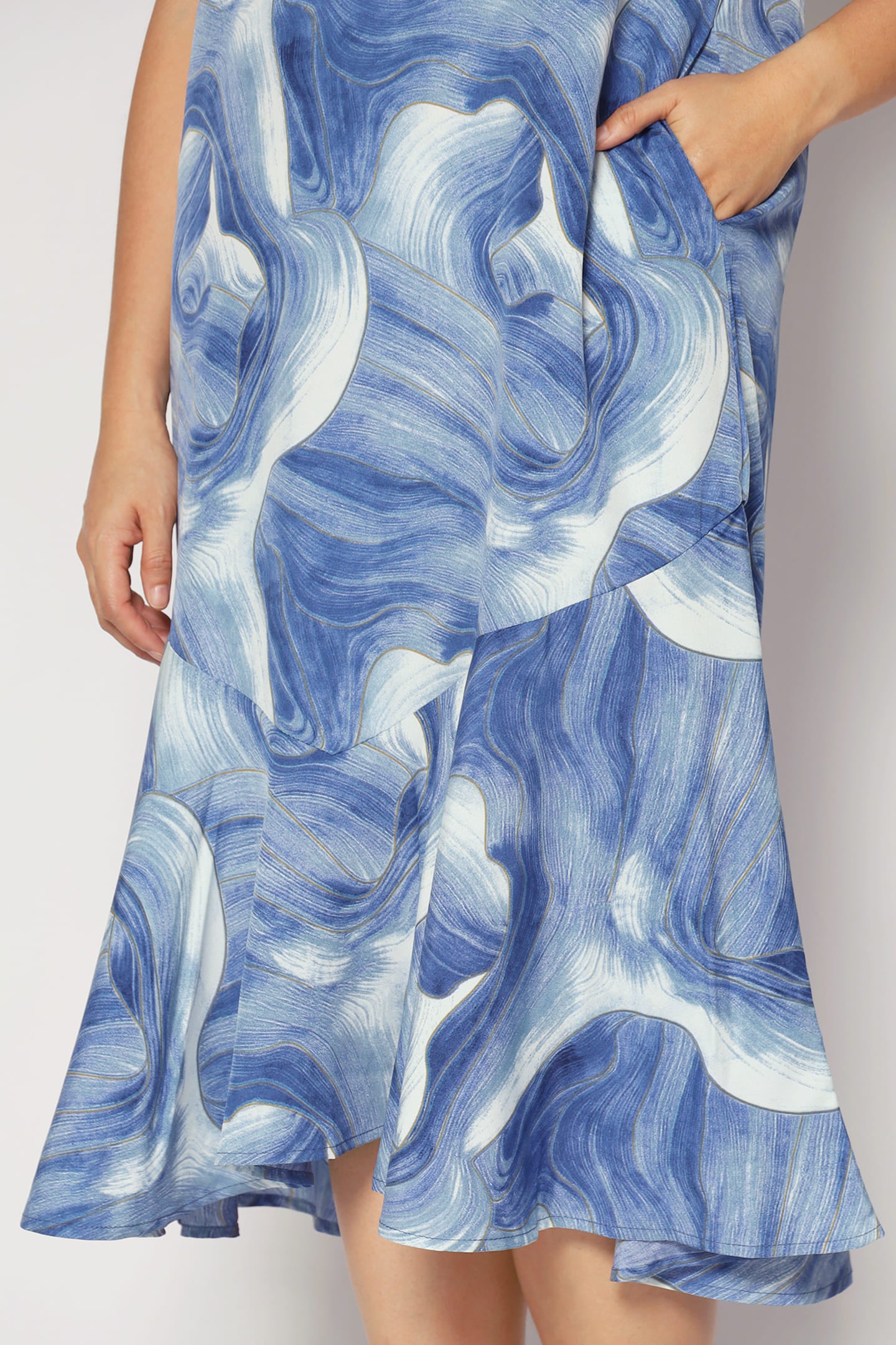 Gisele Dress in Blue Cove