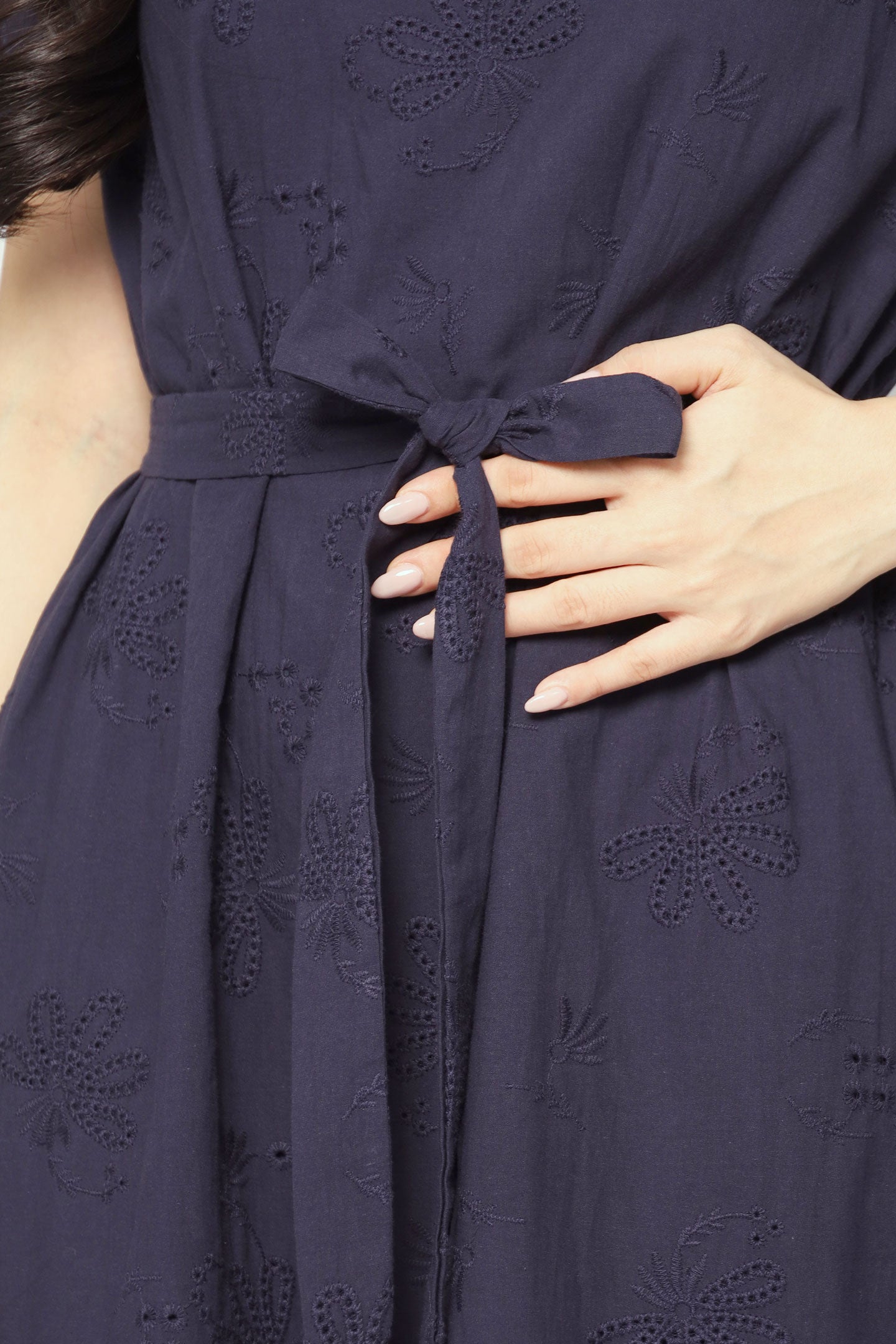 Gisele Dress in Blue Eyelet Dream