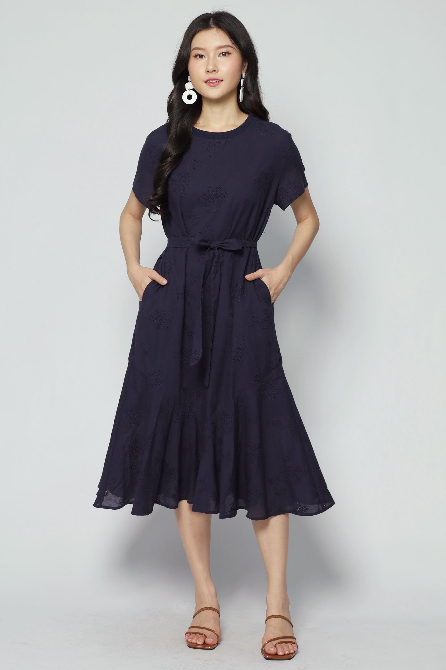 Gisele Dress in Blue Eyelet Dream