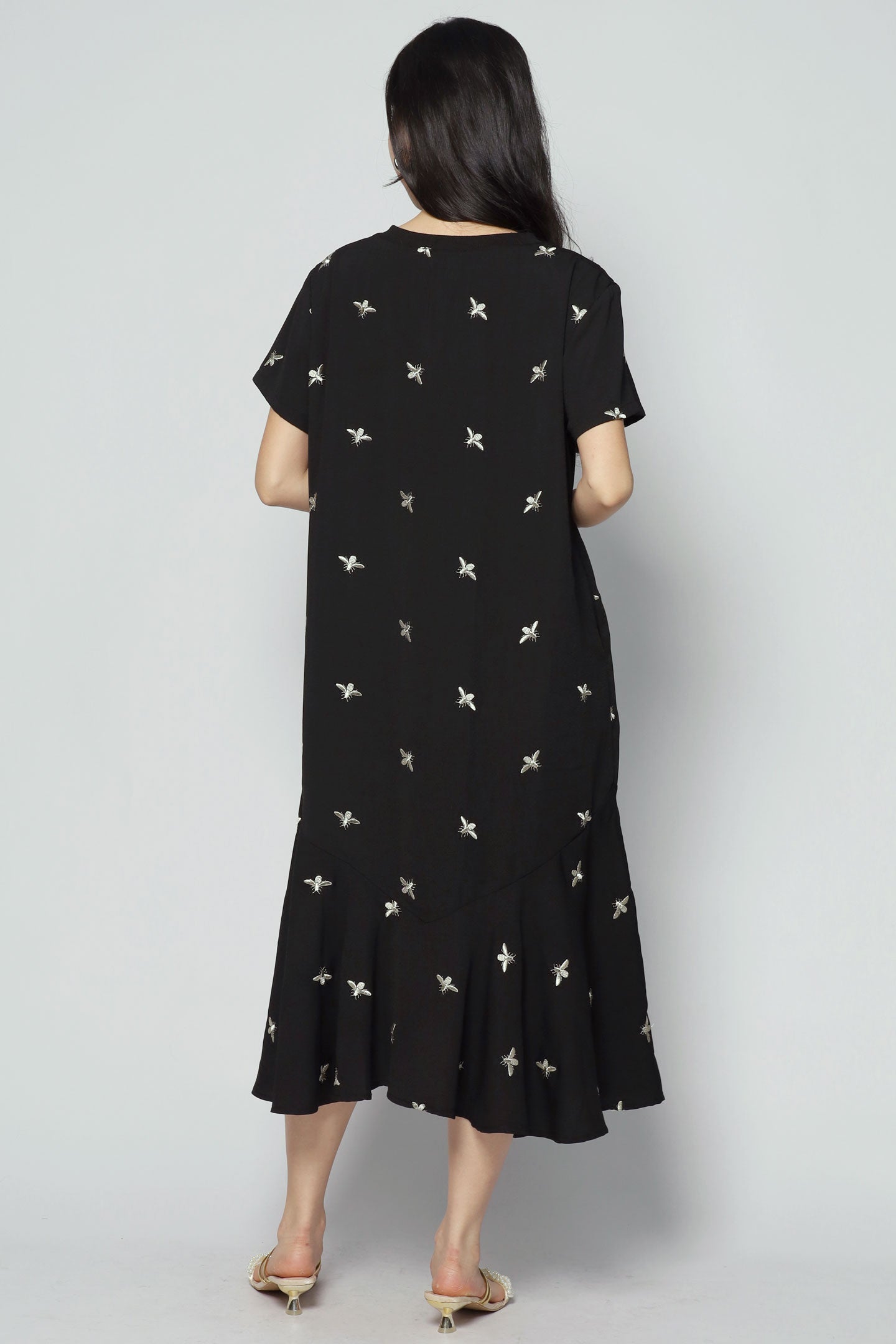 Gisele Dress in Champagne Bee