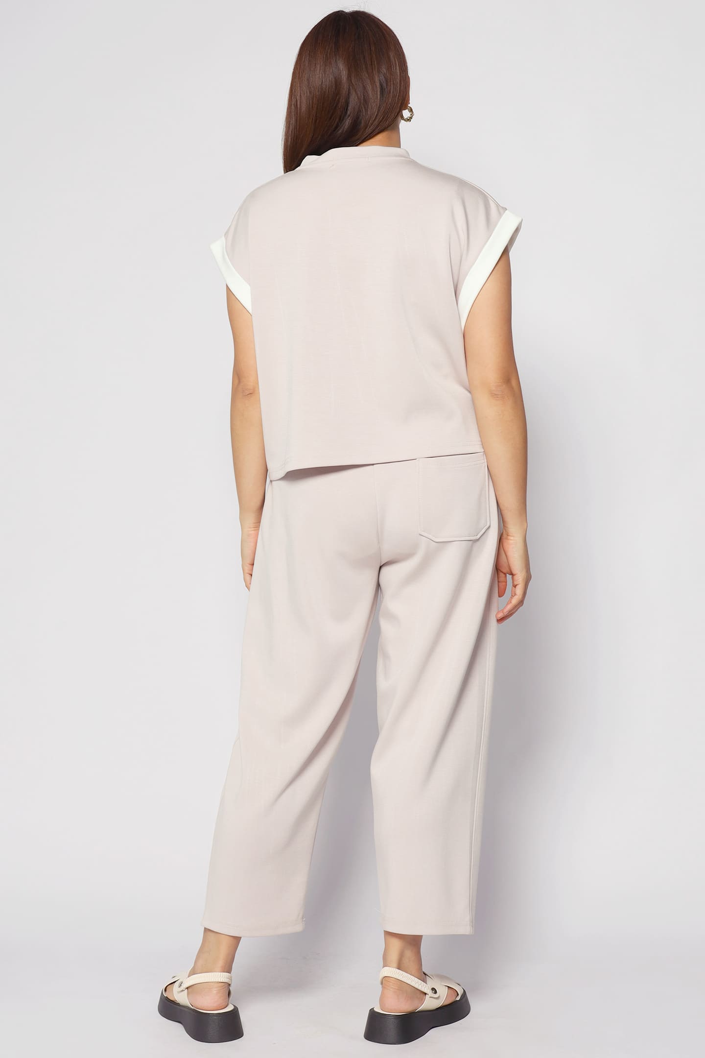 Good Day 2 in 1 Pants Set in Khaki Cream