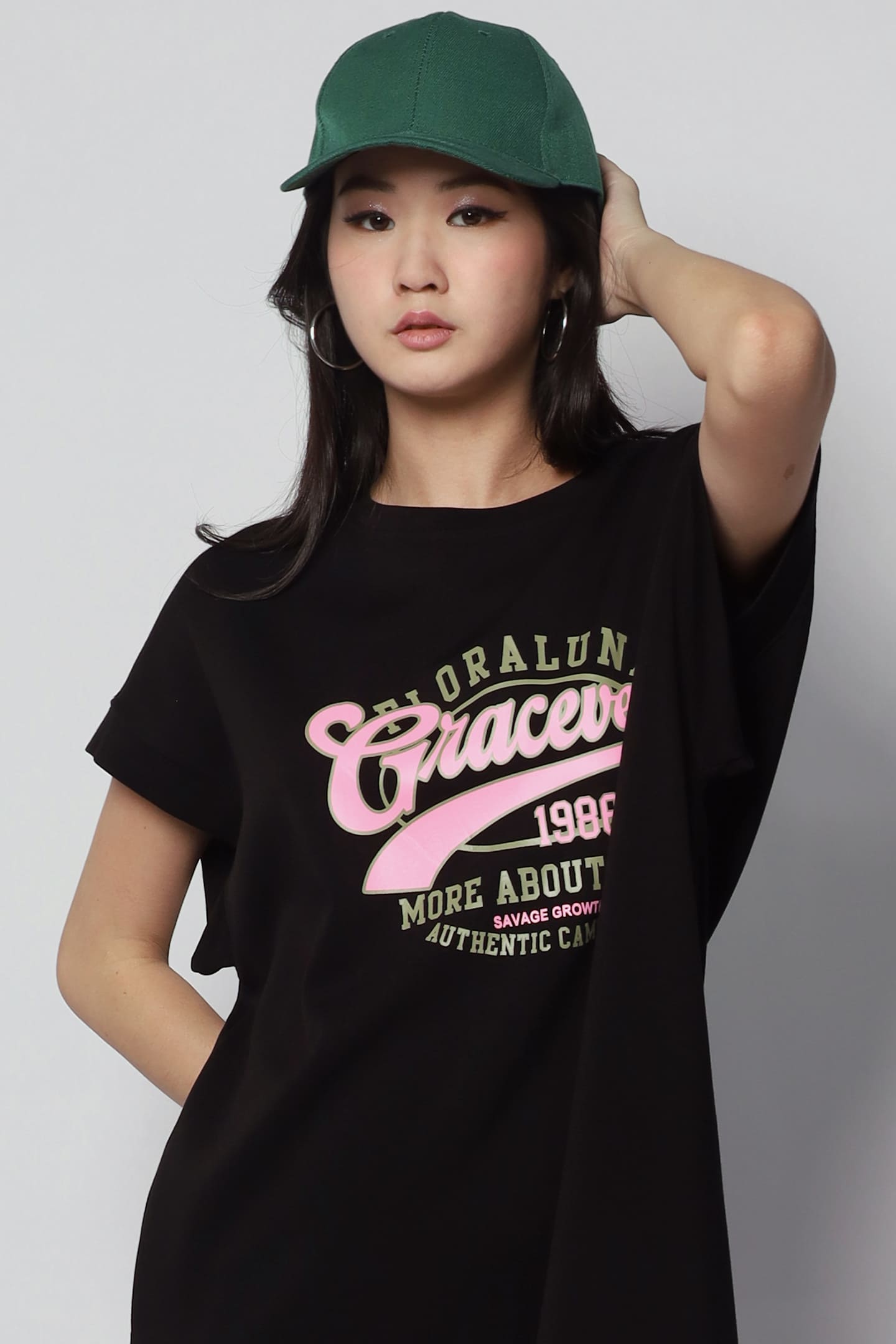 Graceve Printed Dress in Black
