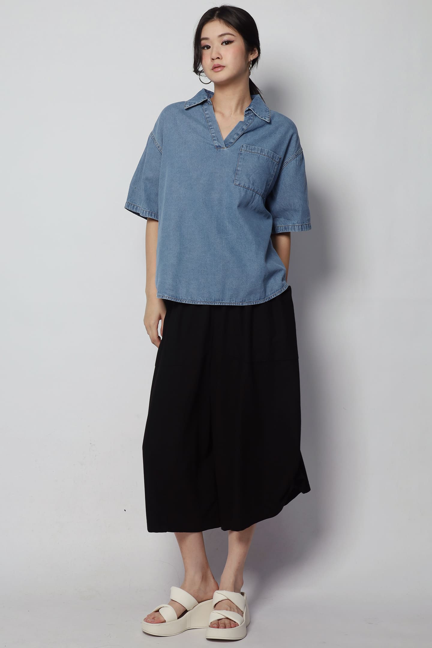 Backorders Hailey Denim Top
