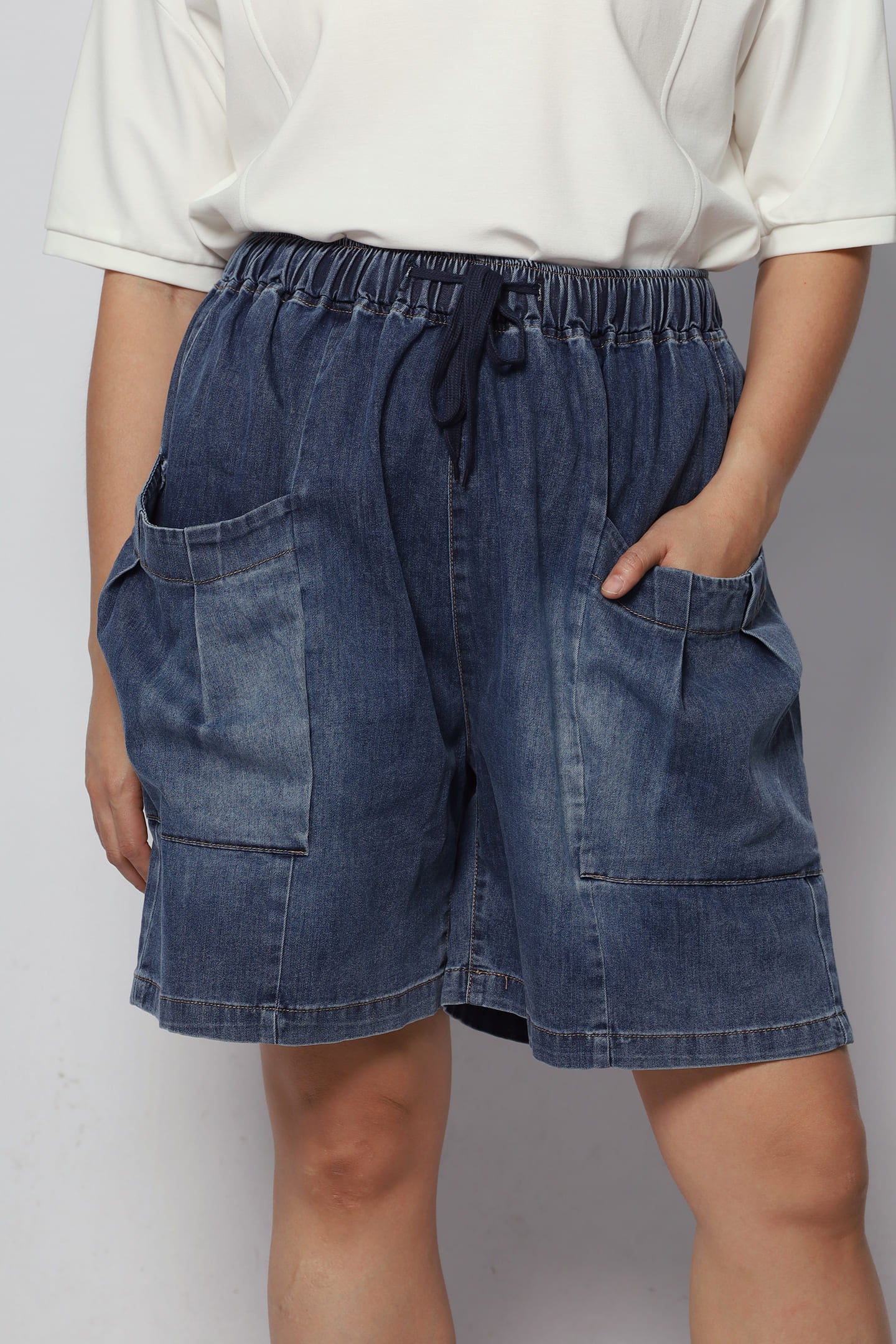 Emmie Denim Pocket Shorts