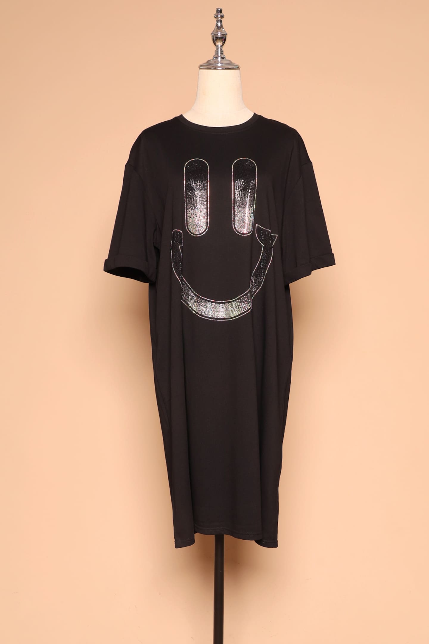 PO - Happy Embellished Shirt Dress