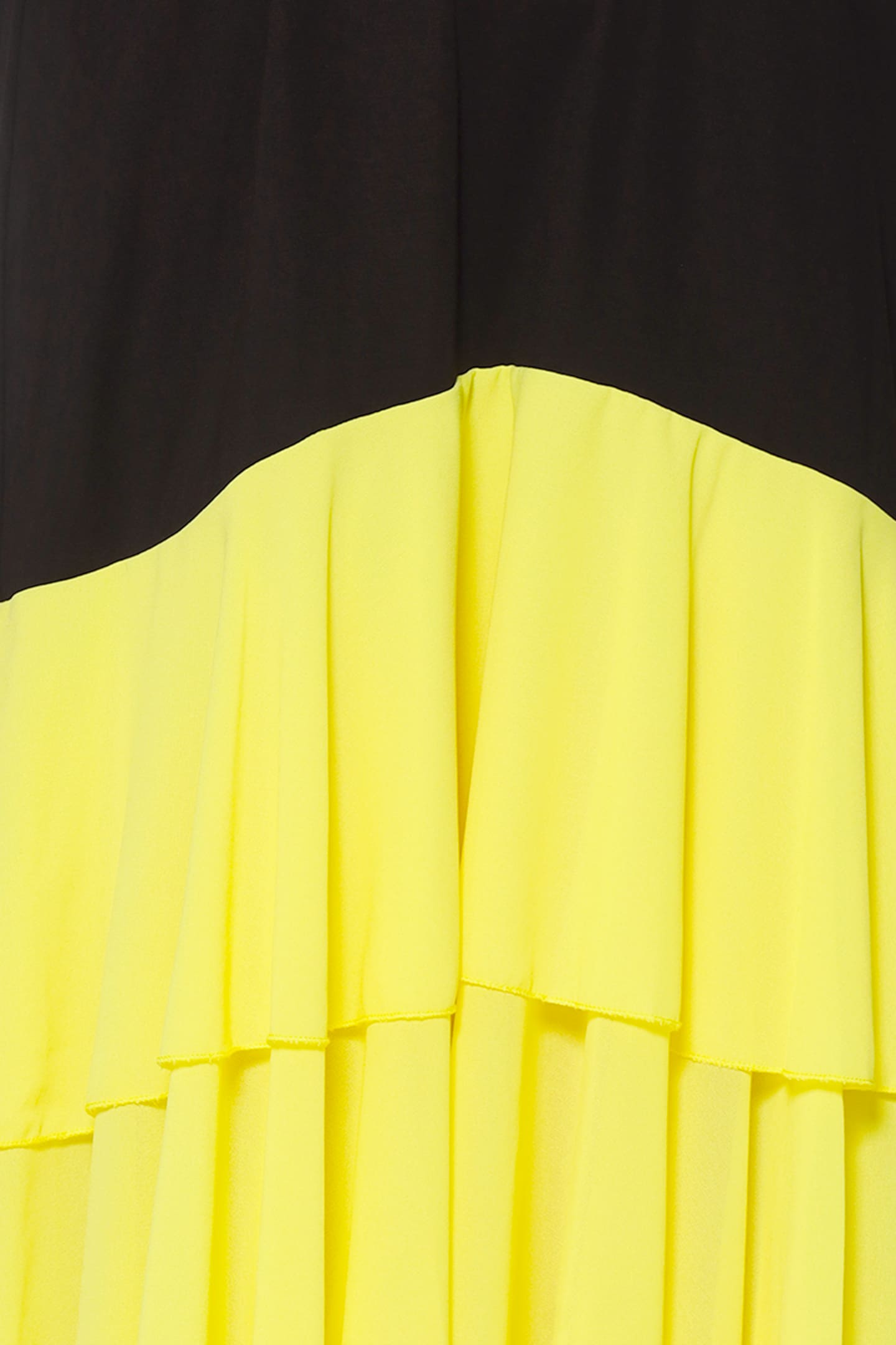 Harni Frill Dress in Yellow