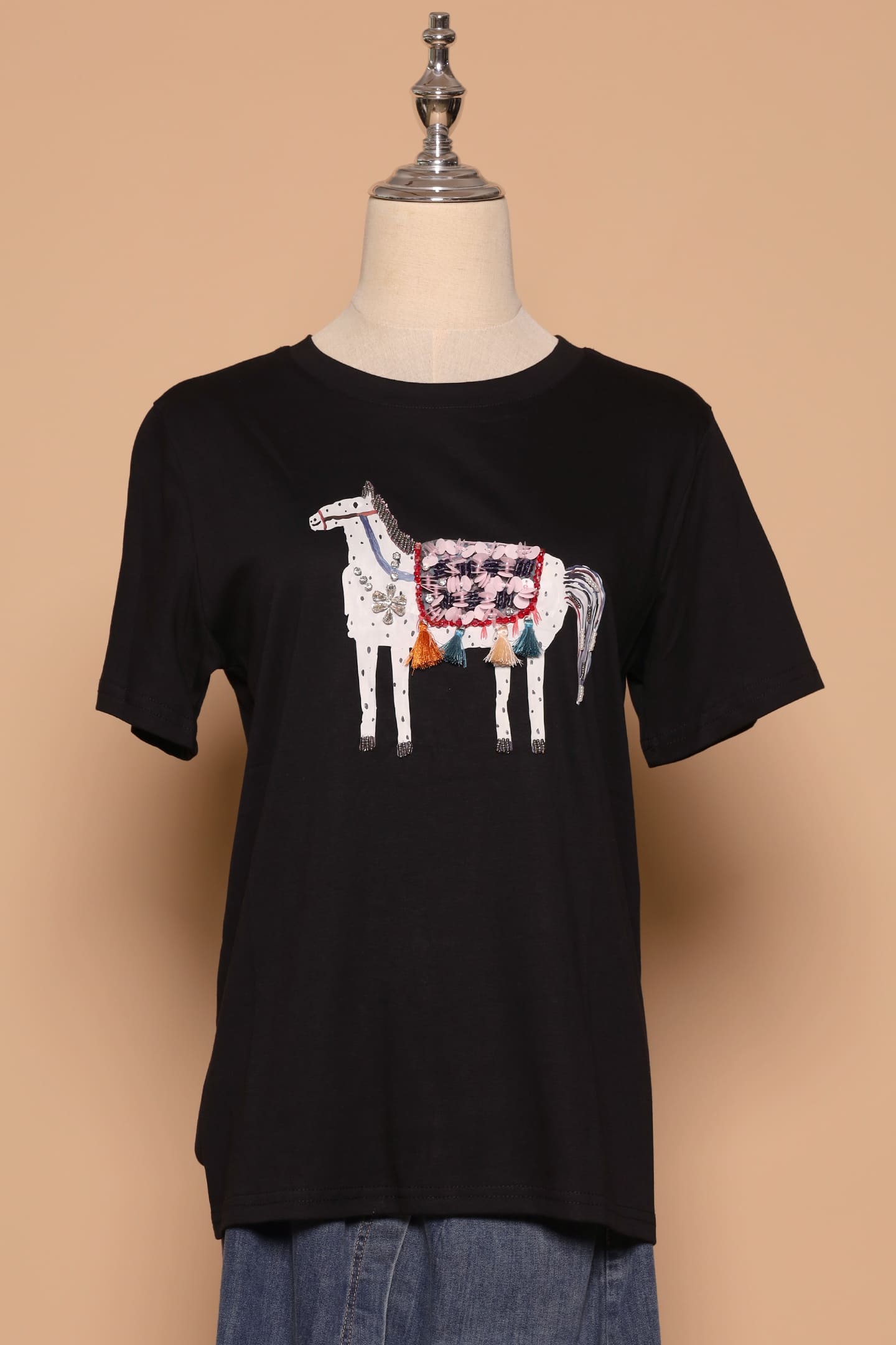PO - Horsey Embellished Tassle Top