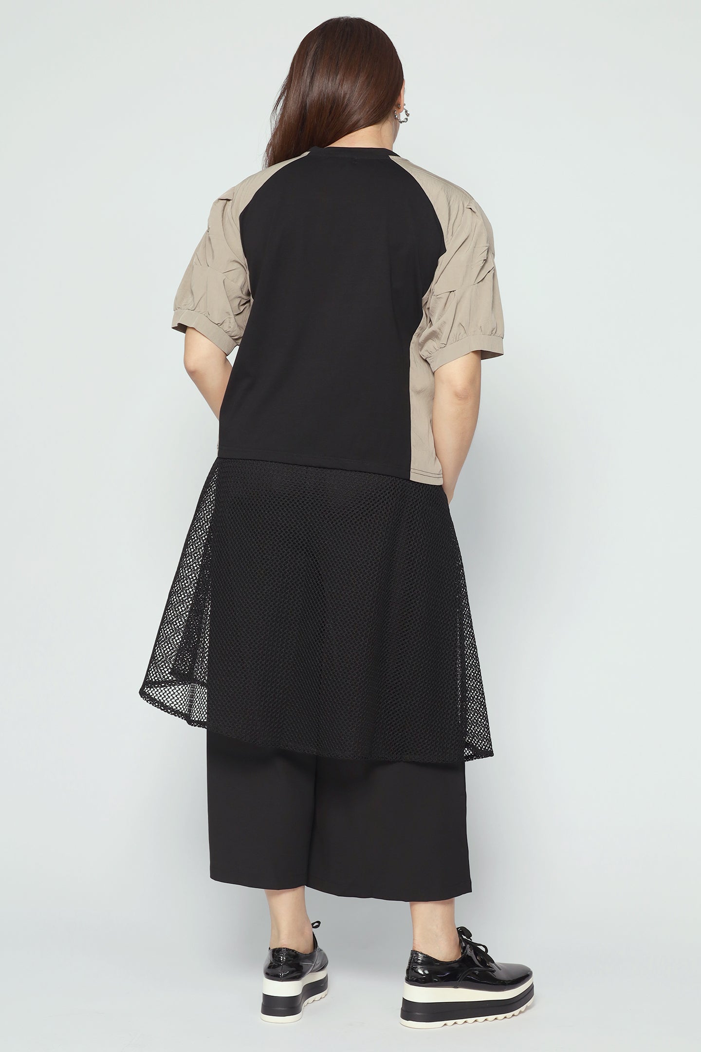 Ida Colourblock Top in Khaki