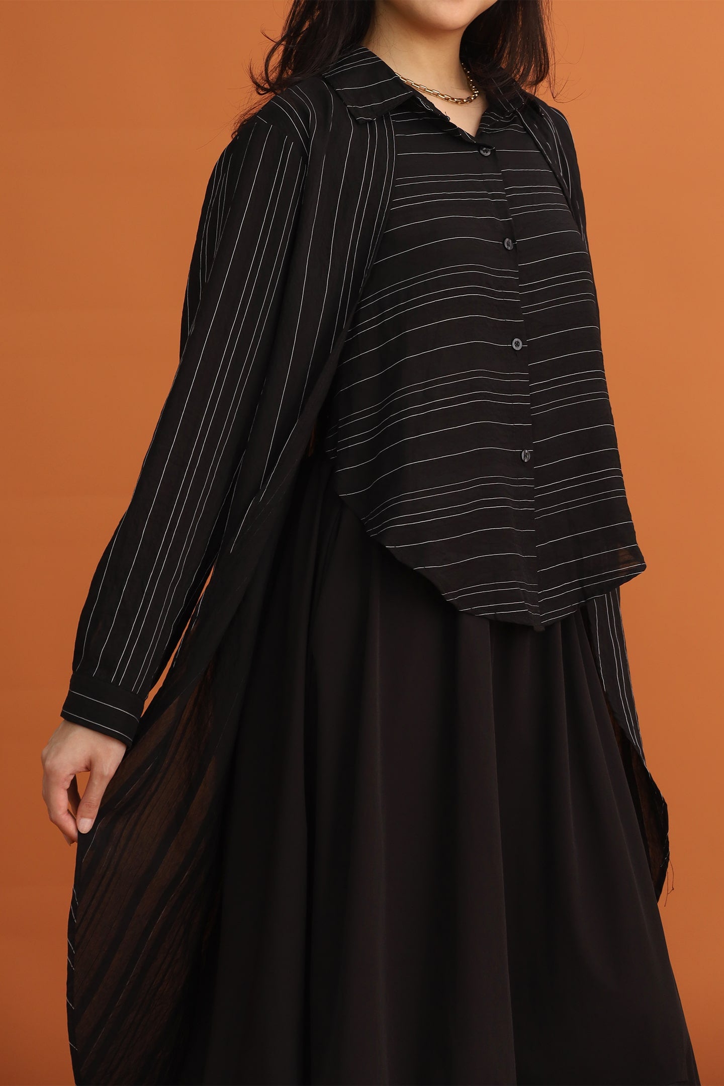 CHOSEN: Ophelia Shirt in Black Stripes