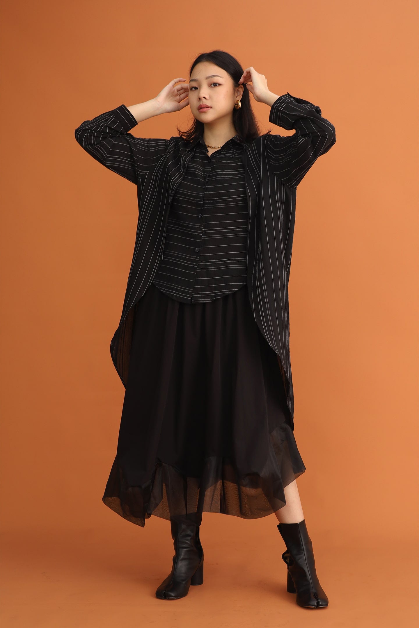 CHOSEN: Ophelia Shirt in Black Stripes