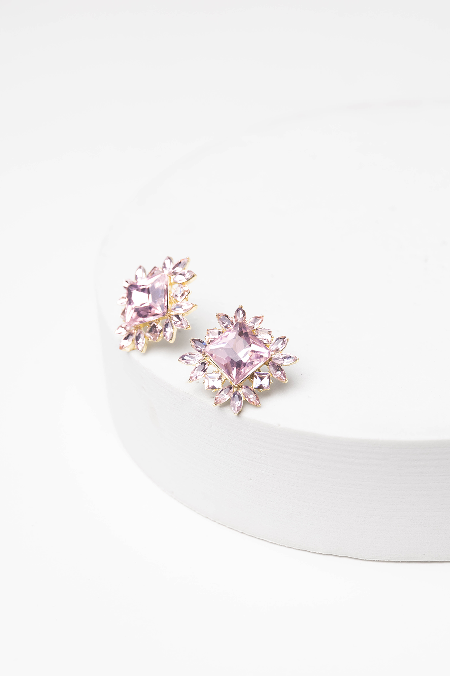 Viola Diamond Floral Earrings