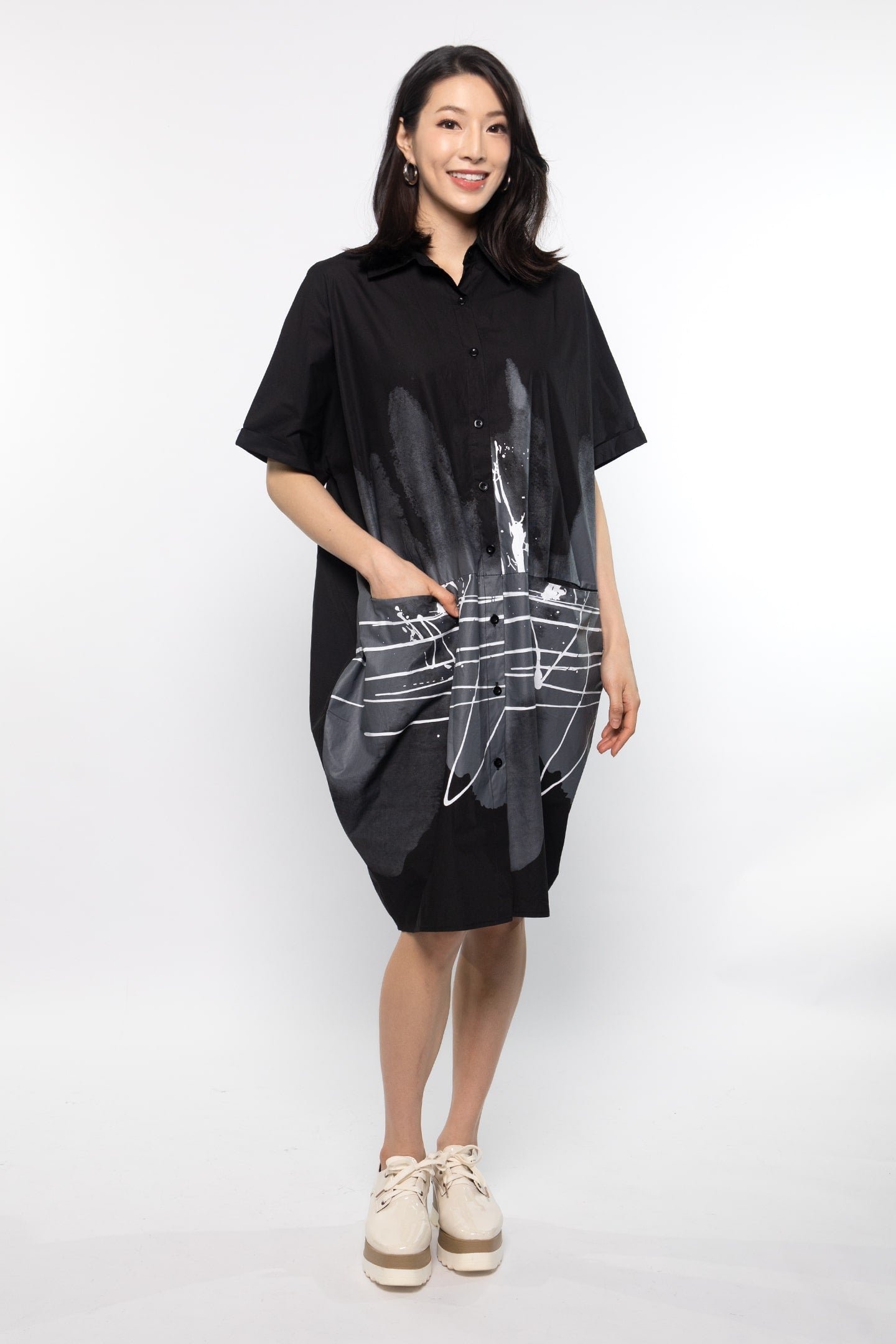 Isador Dress in Abstract