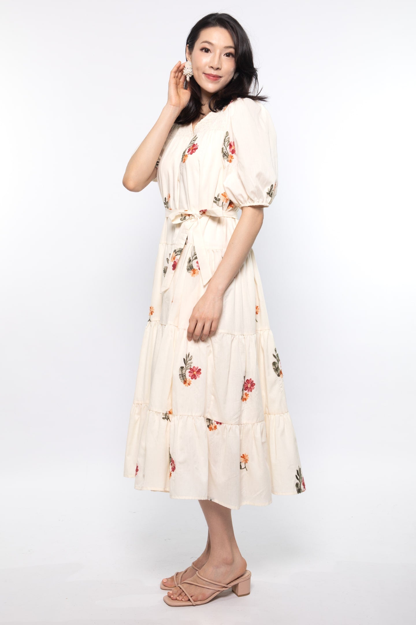 Backorders Sydney Dress in Floral Embroidery