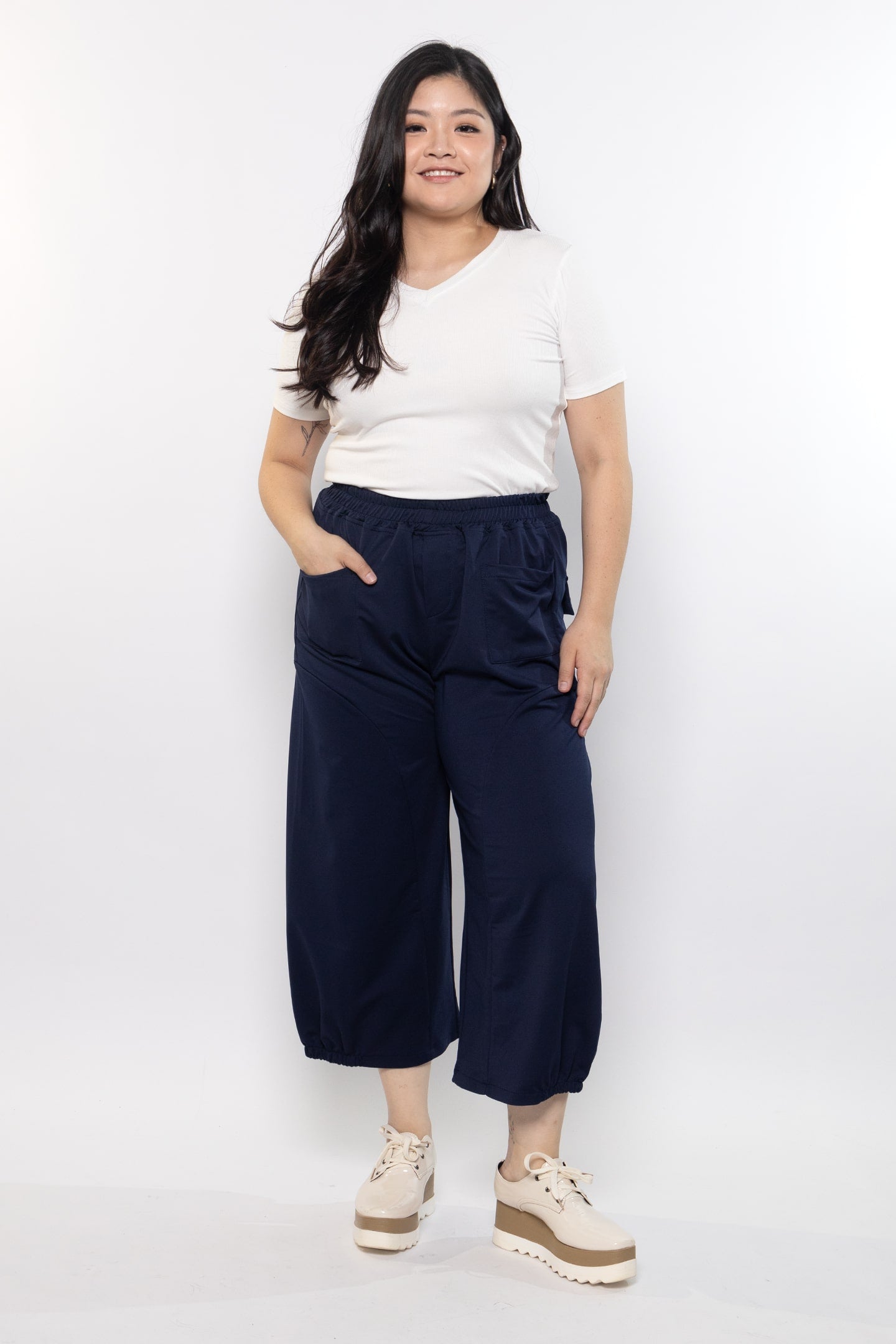 Bei Culottes in Navy Blue