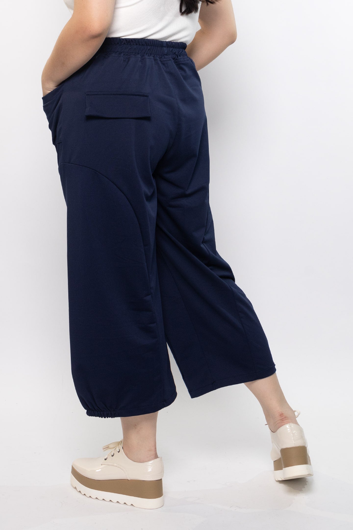 Bei Culottes Pants in Navy Blue