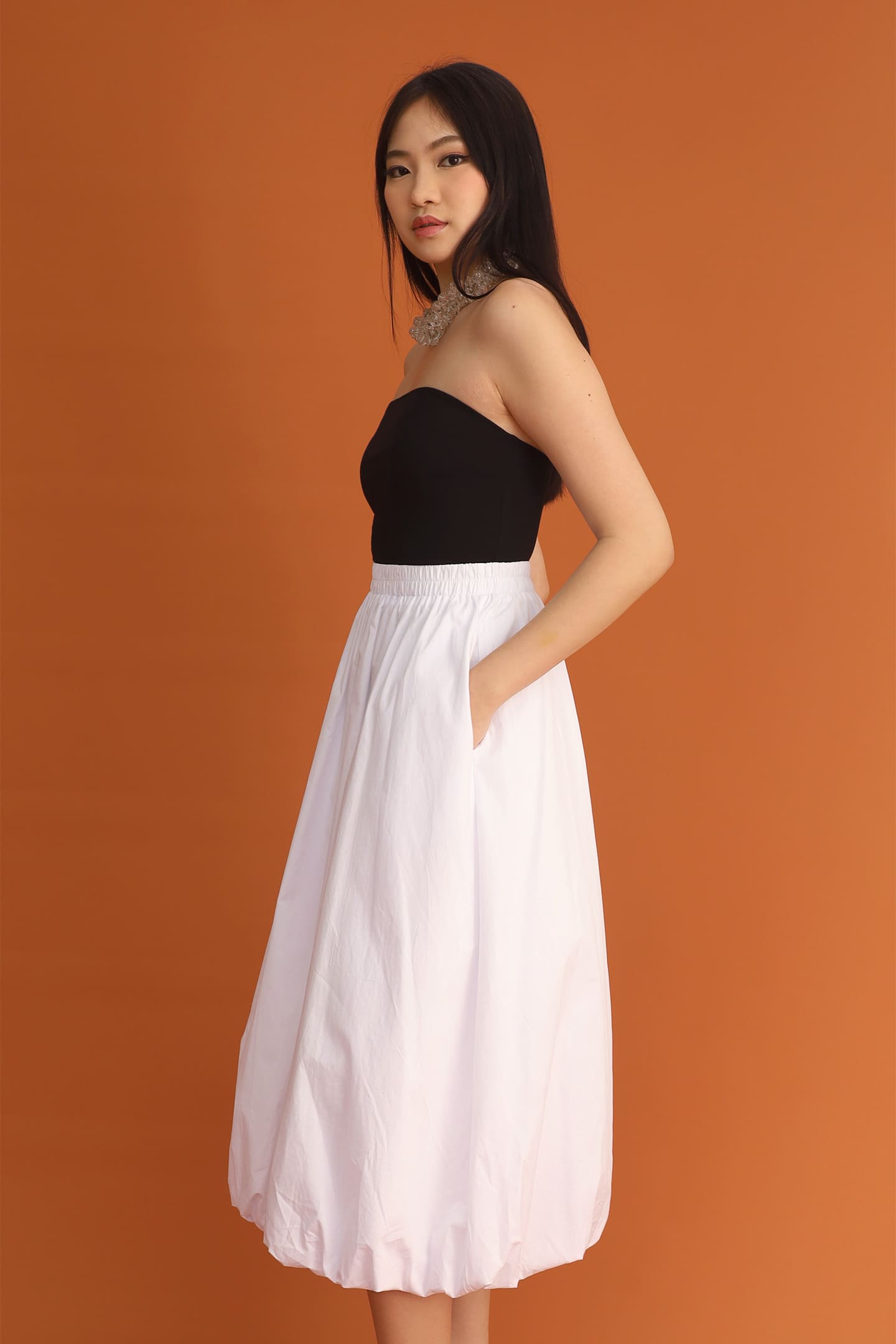 CHOSEN: Bubble Skirt in White