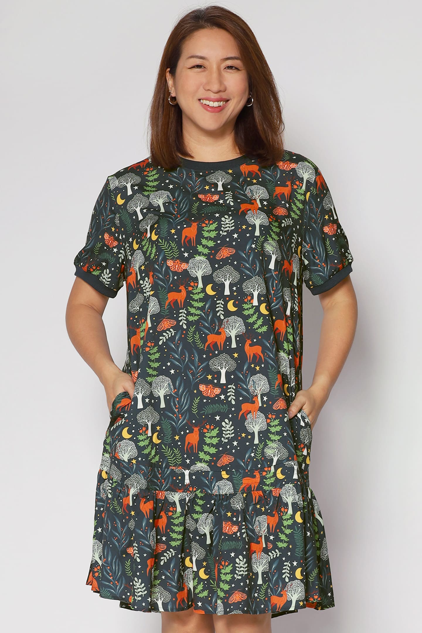 Izabella Dress in Doe A Deer