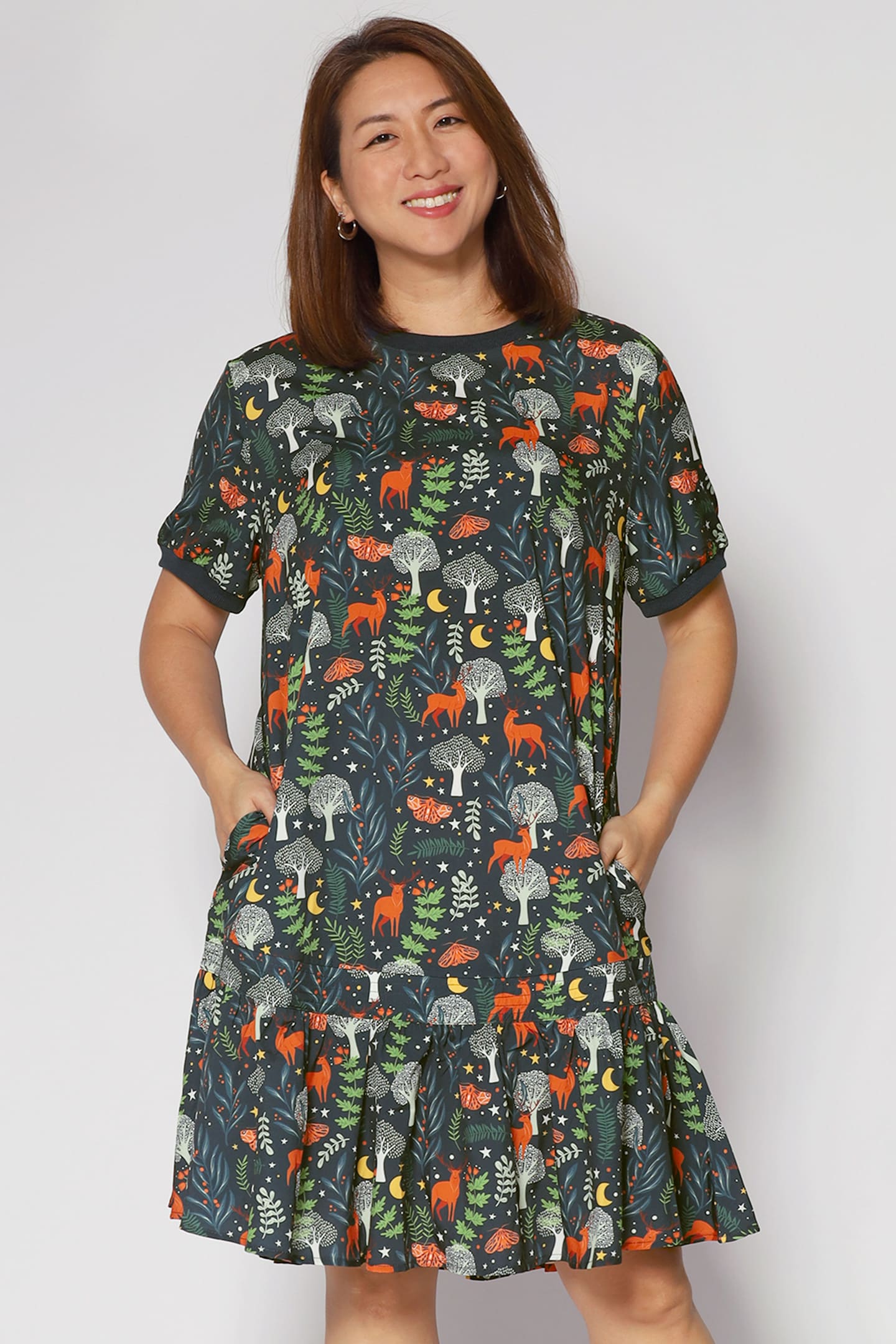 Izabella Dress in Doe A Deer