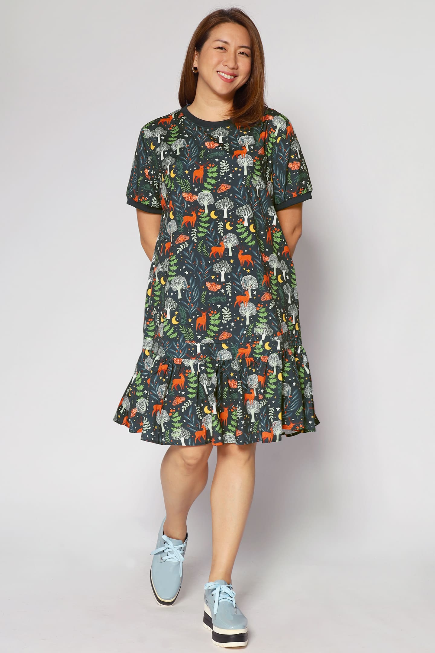 Izabella Dress in Doe A Deer