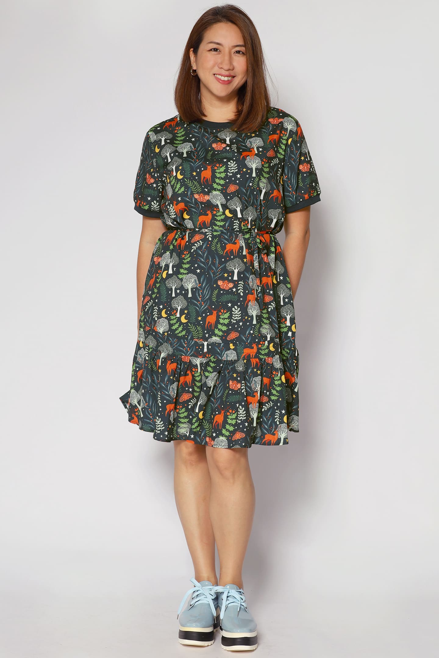 Izabella Dress in Doe A Deer