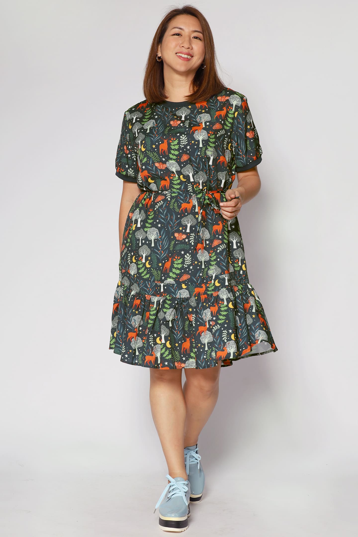 Izabella Dress in Doe A Deer