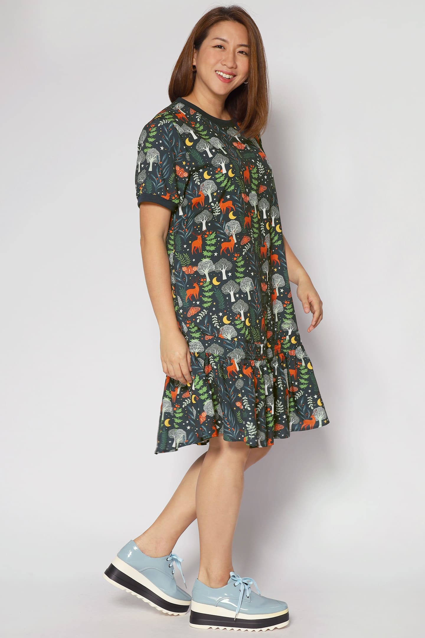 Izabella Dress in Doe A Deer