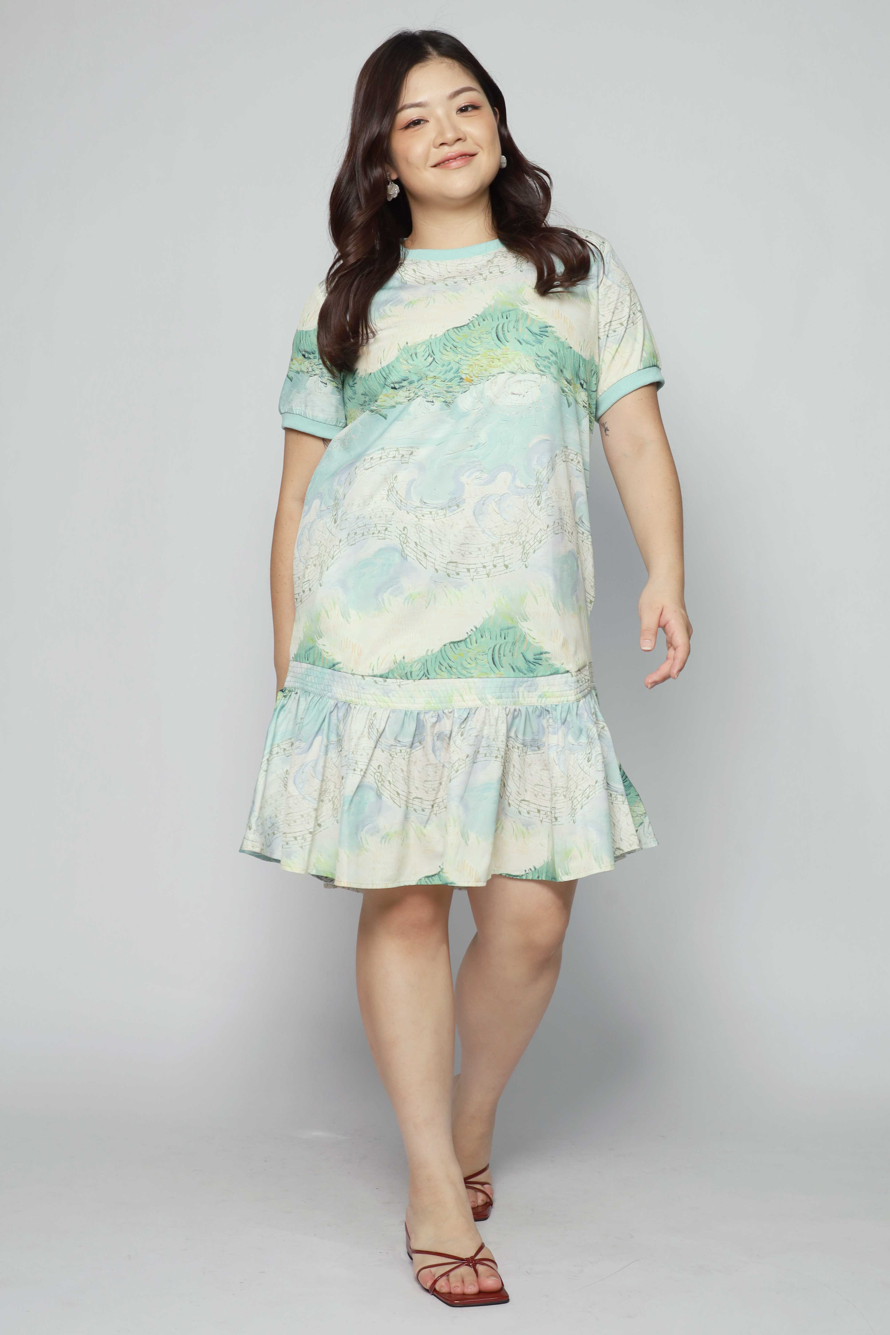 Izabella Dress in Musical Note