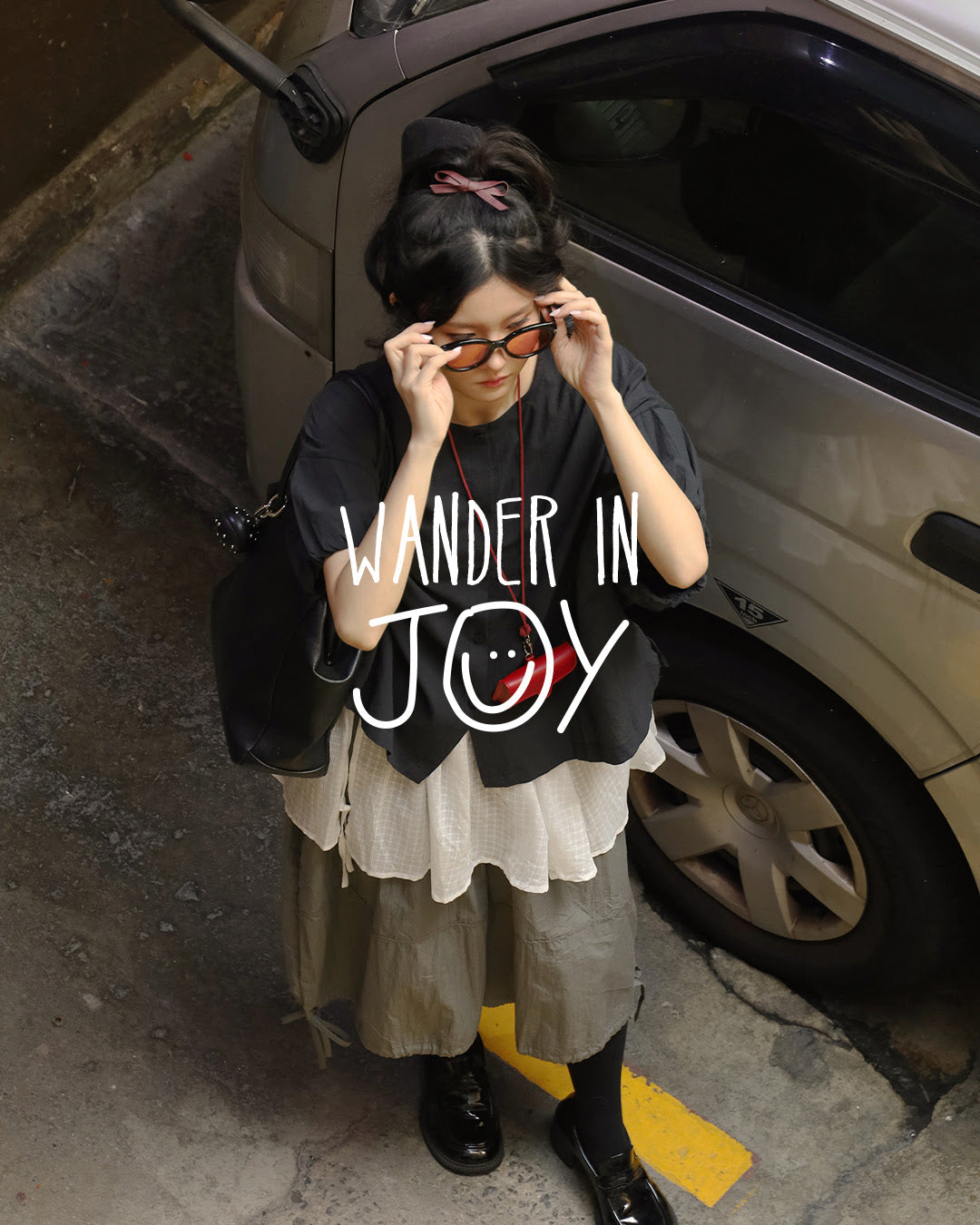 JOY - Yoro Reversible Shirt in Black Stripe