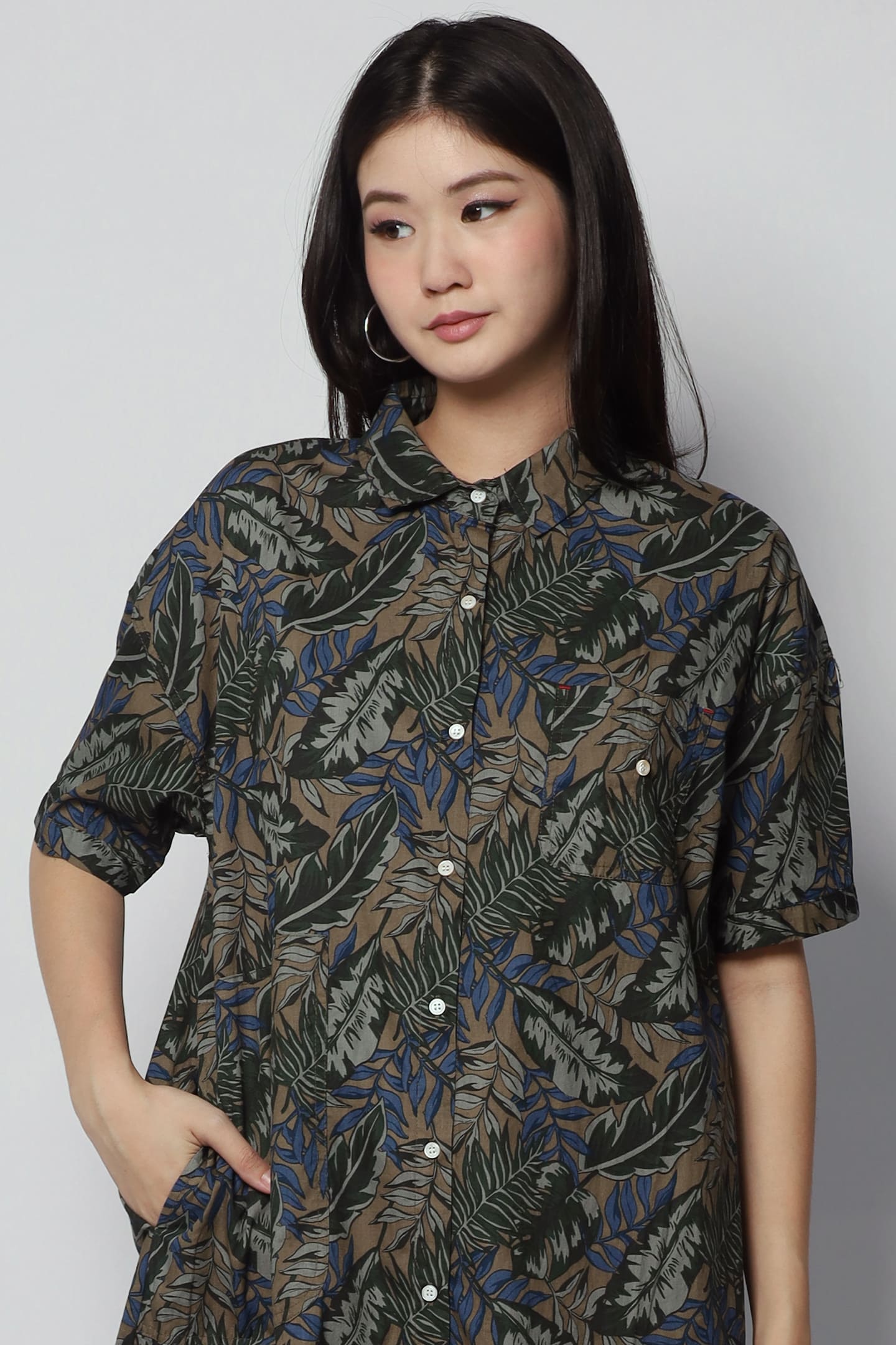 Jacelyn Resort Printed Shirt Dress