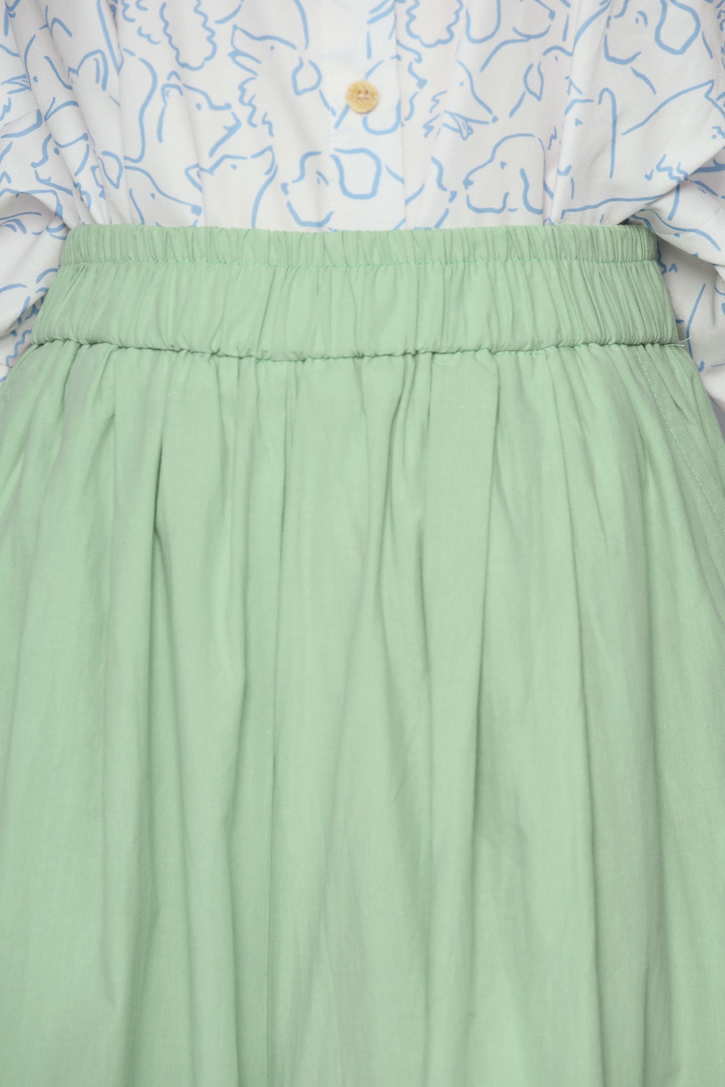 PO - Jouchae Floral Pants in Mint Green