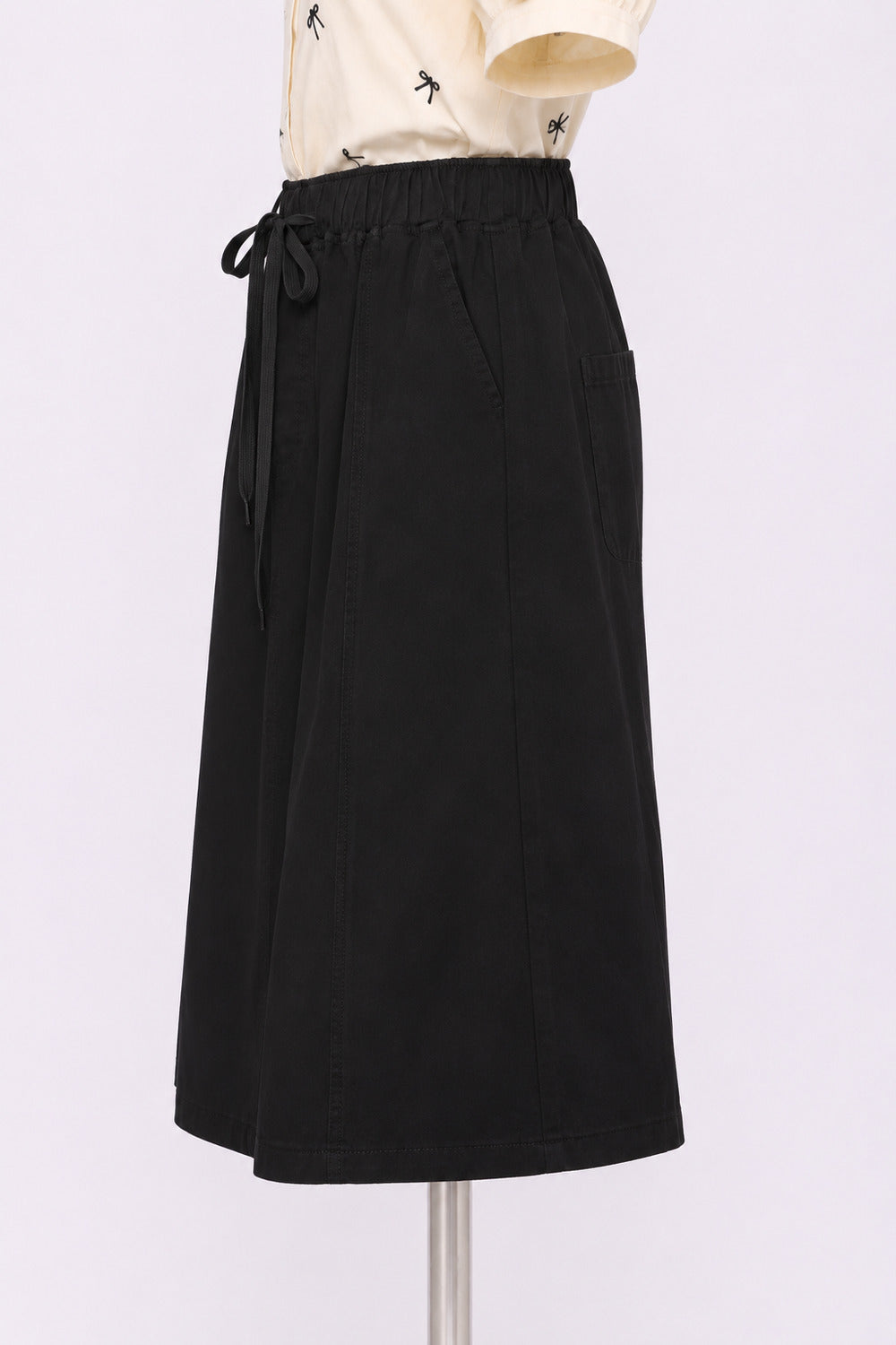 PO - Kiro Denim Skirt in Black