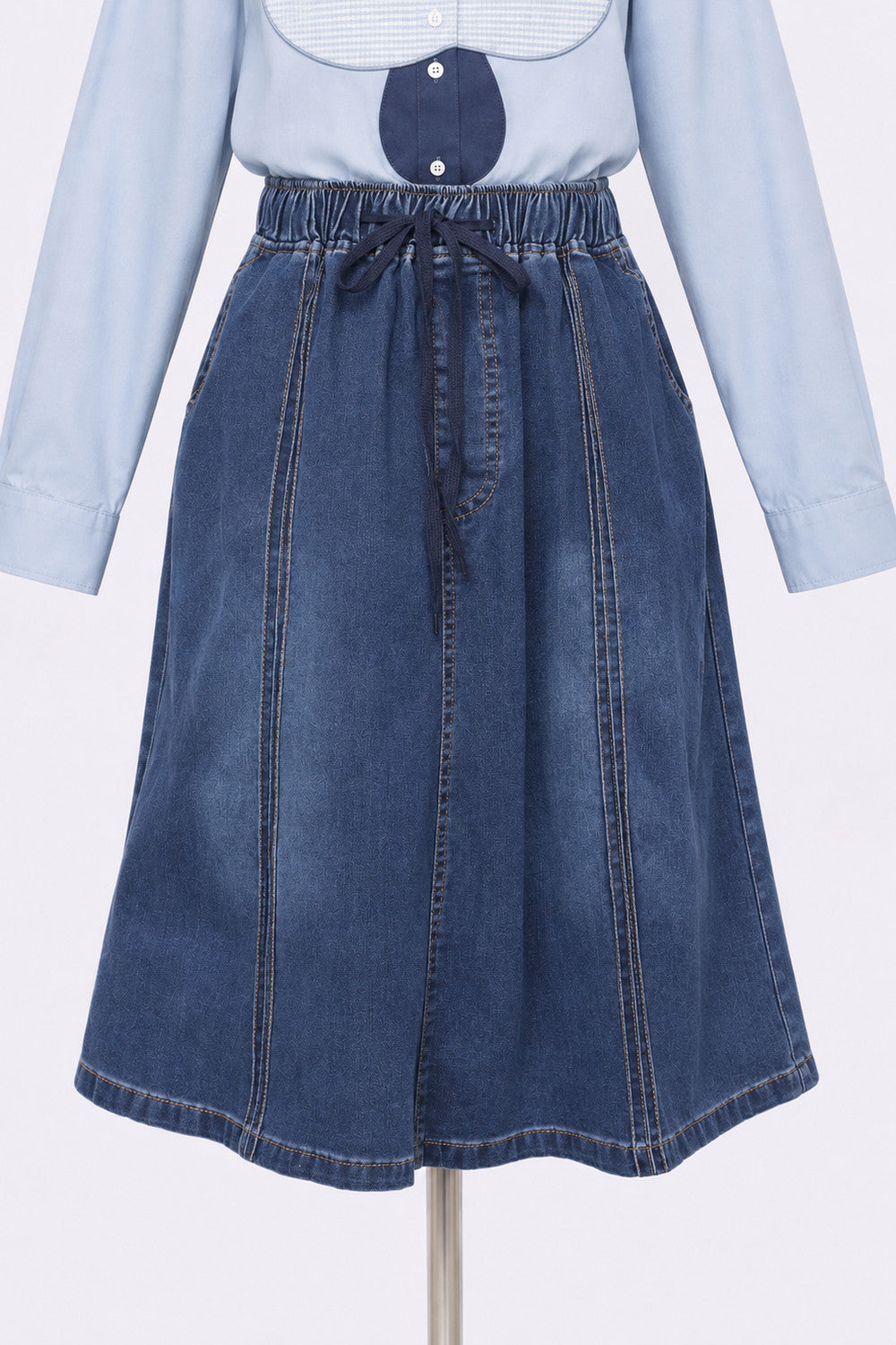 PO - Kiro Denim Skirt in Blue
