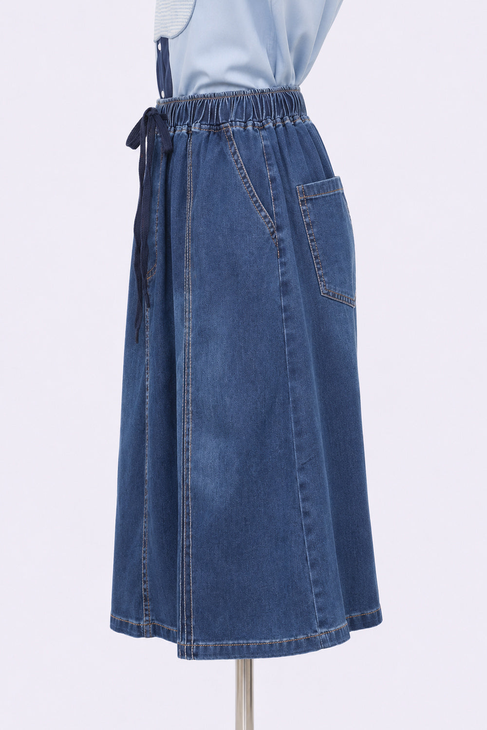 PO - Kiro Denim Skirt in Blue