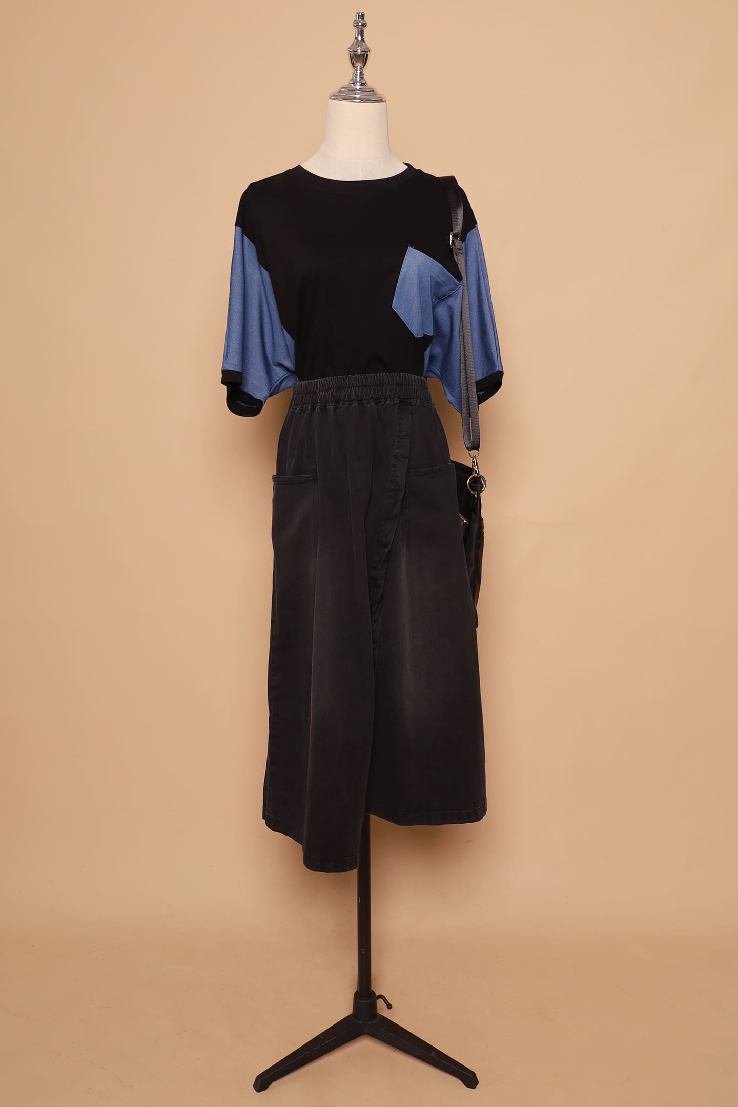 PO - Karla Skirt in Black Denim