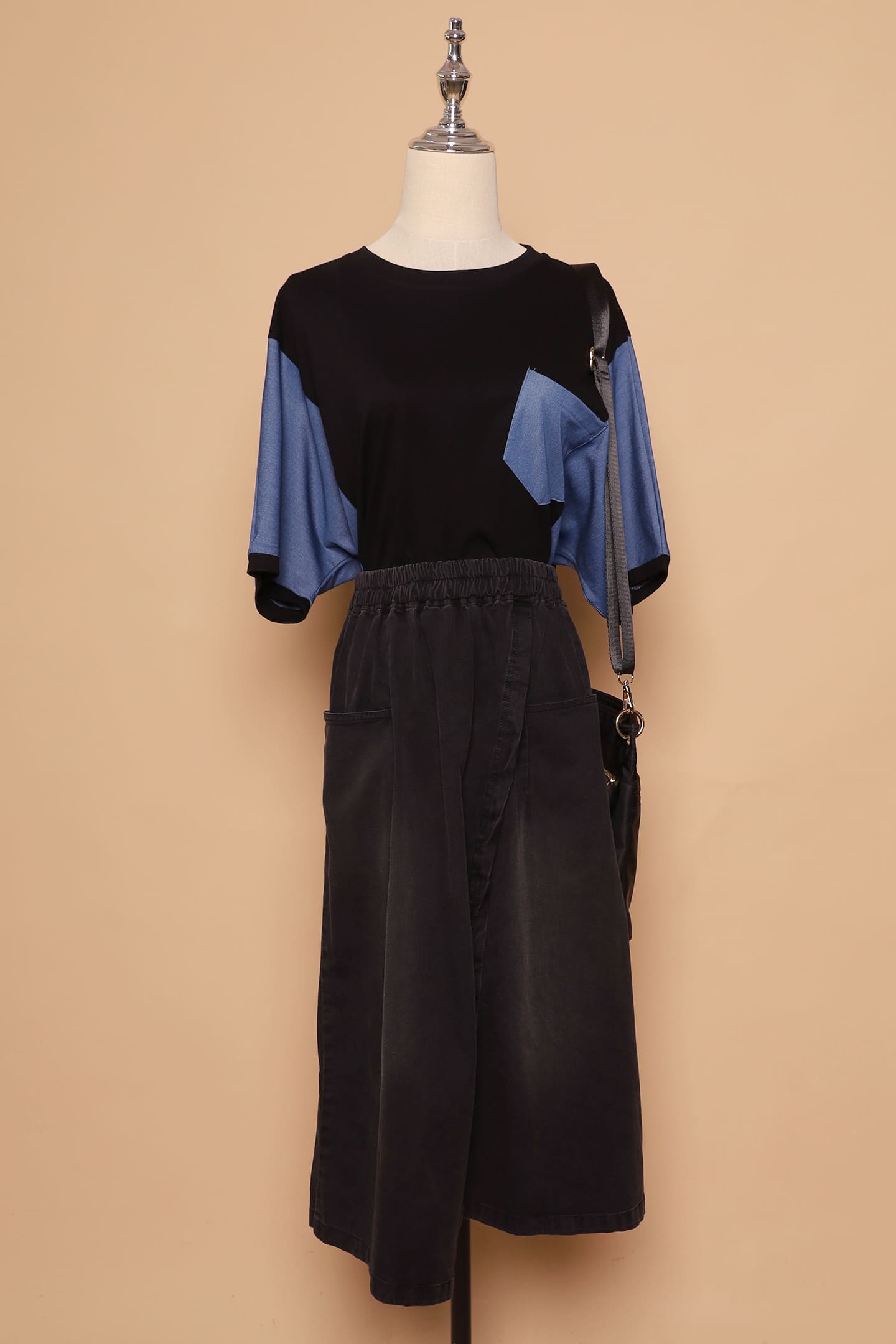 PO - Karla Skirt in Black Denim