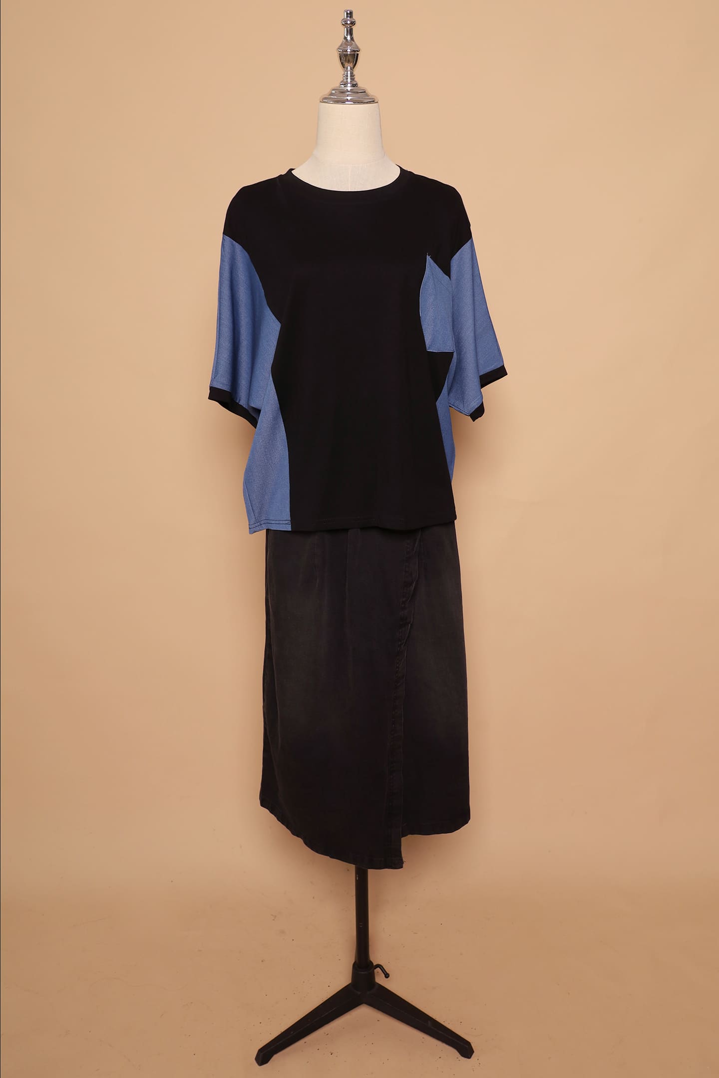 PO - Karla Skirt in Black Denim