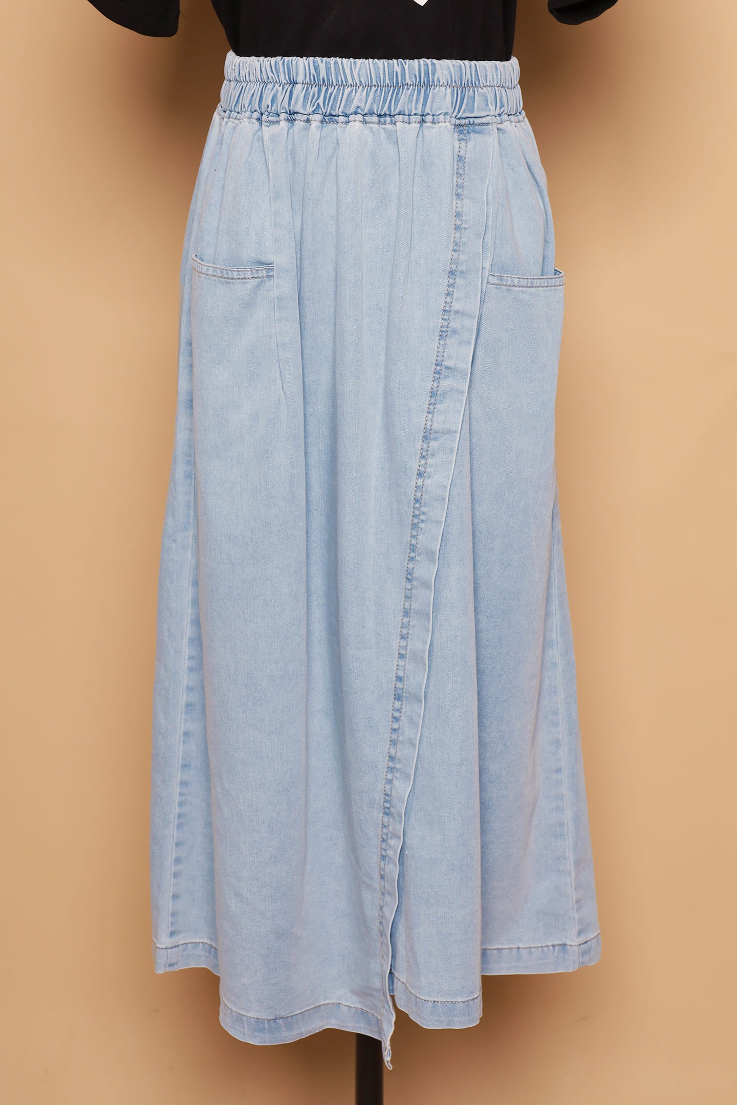 PO - Karla Skirt in Light Blue Denim
