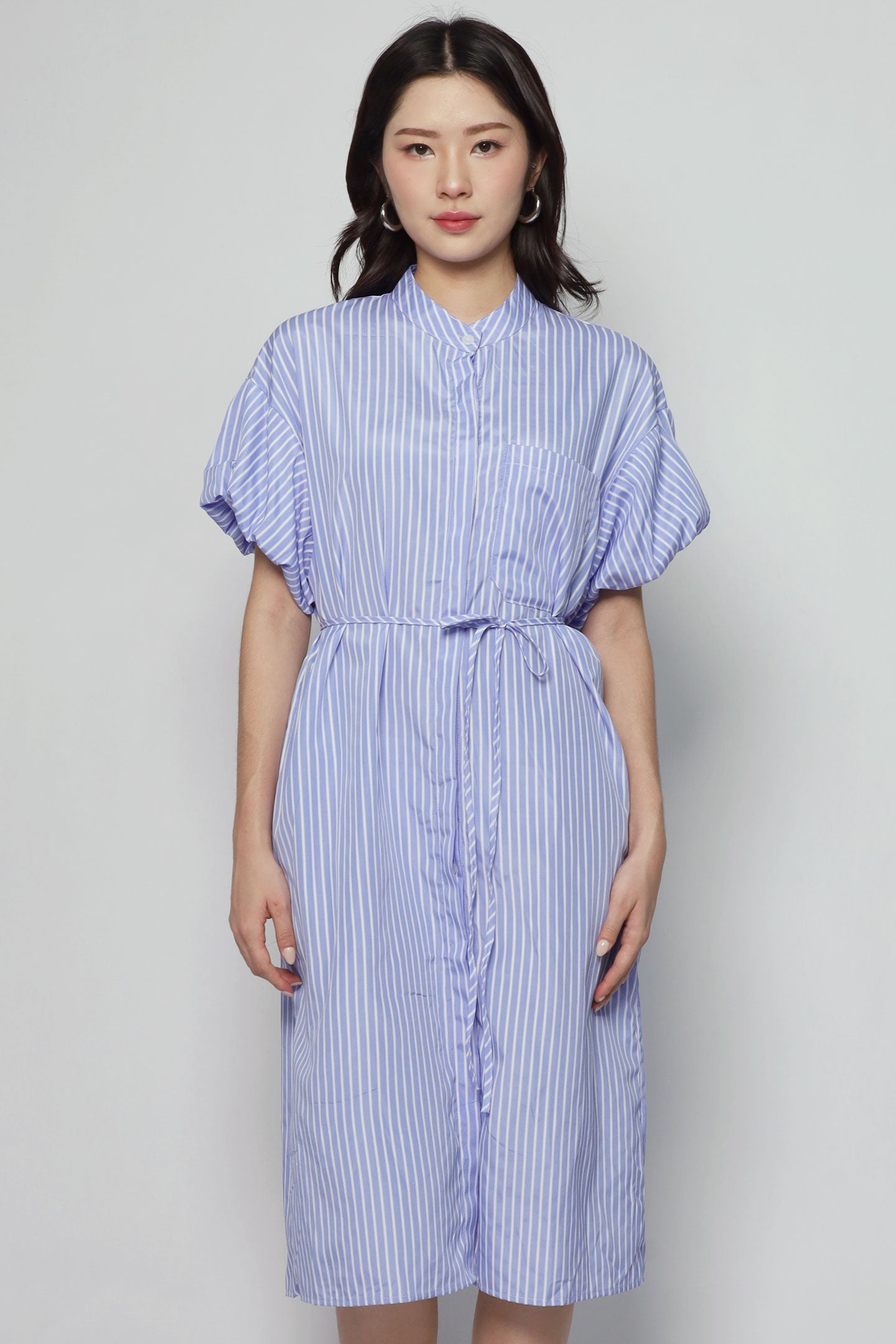 Karter Dress in Blue Stripes